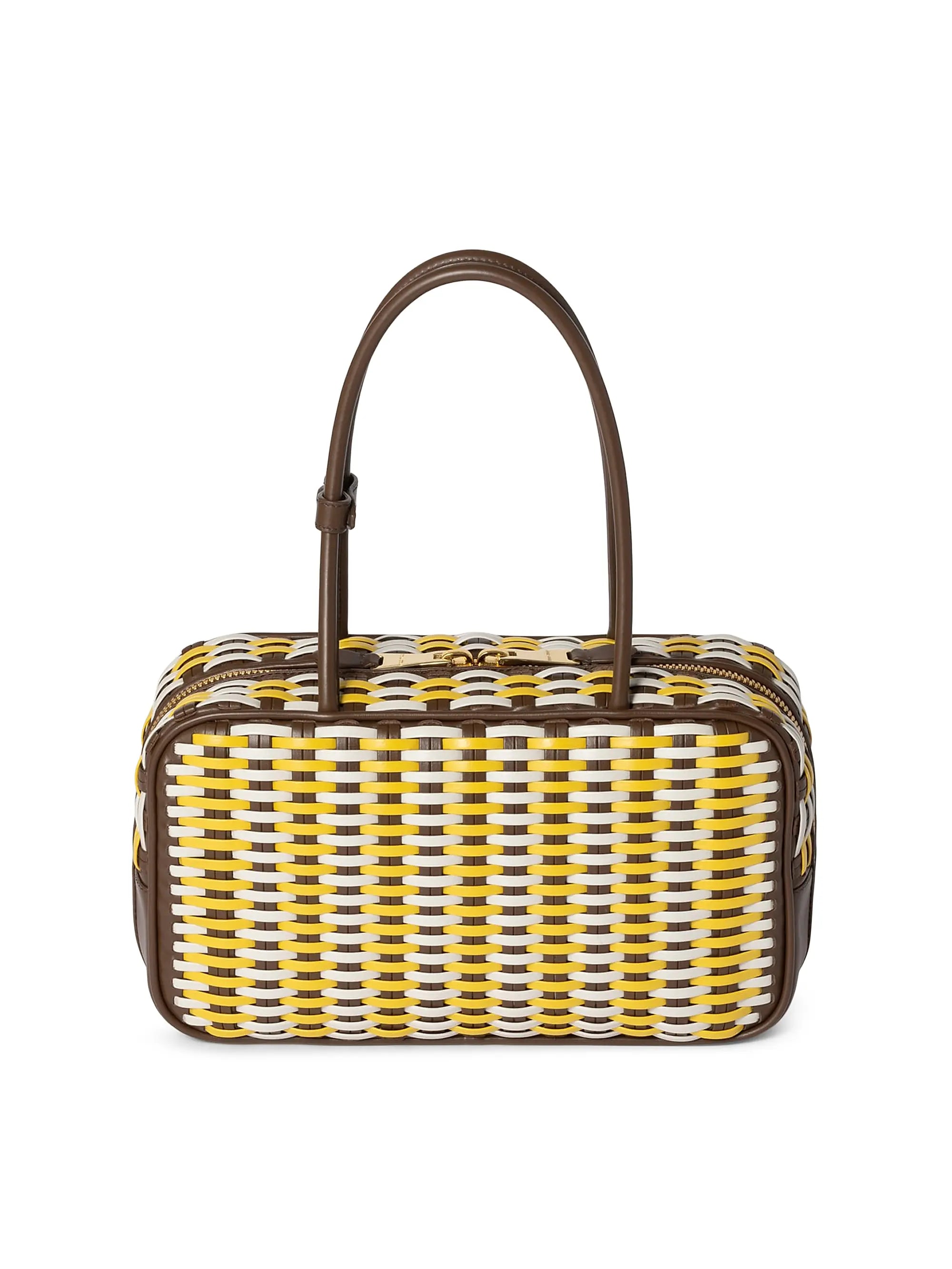 Miu Miu Beau Leather Top Handle Bag