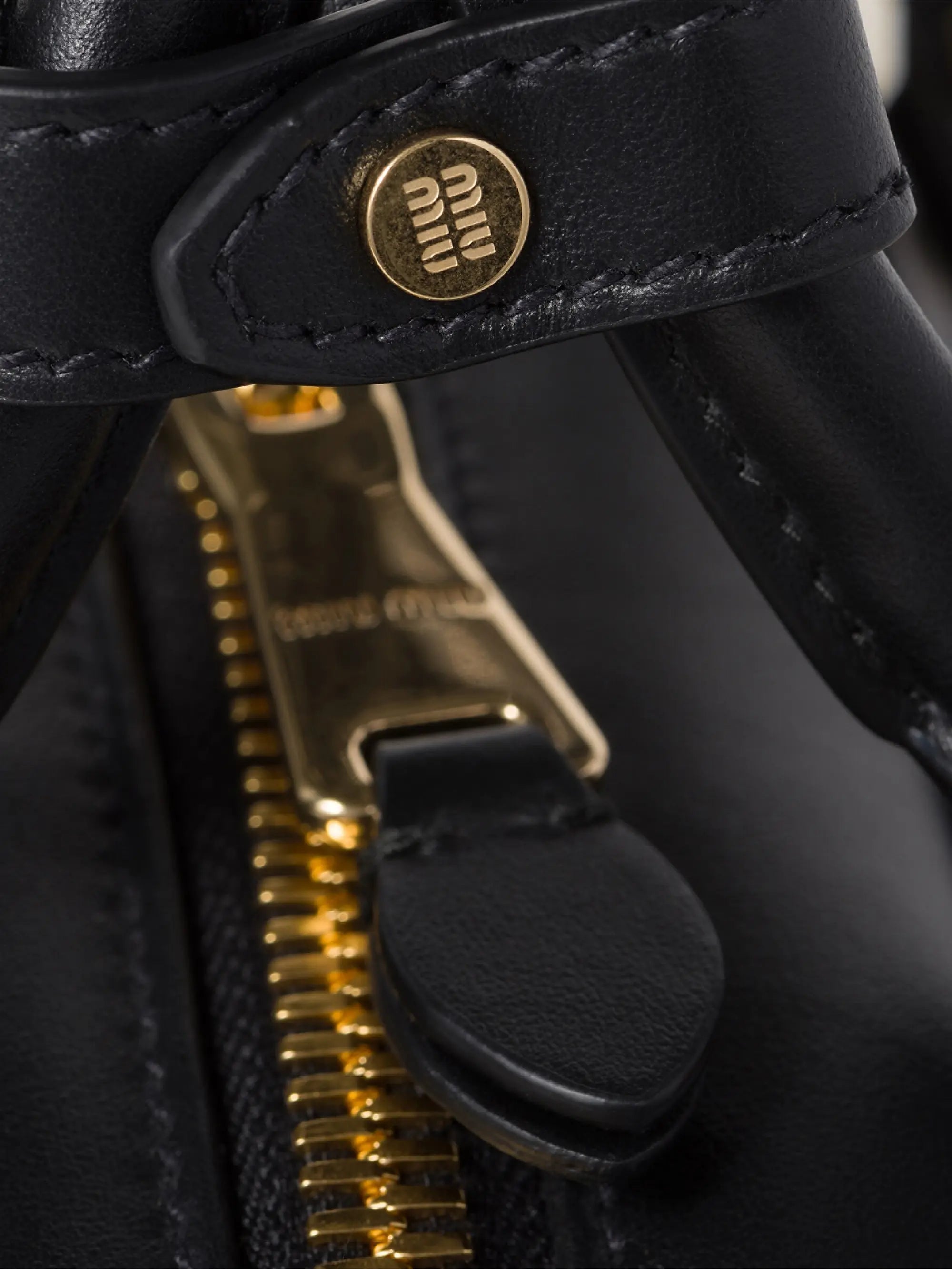 Miu Miu Arcadie Leather Top Handle Bag