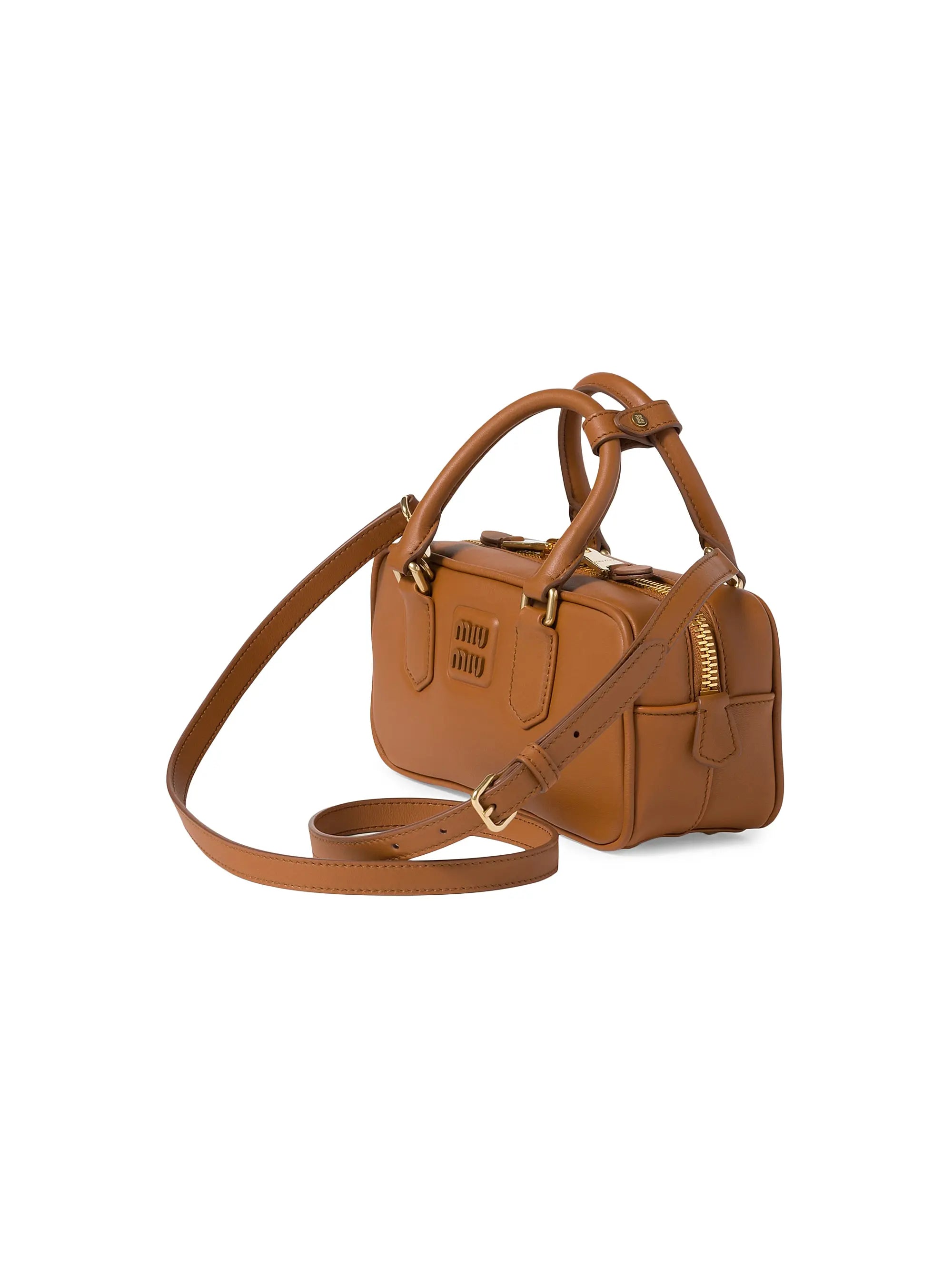 Miu Miu Arcadie Leather Top Handle Bag
