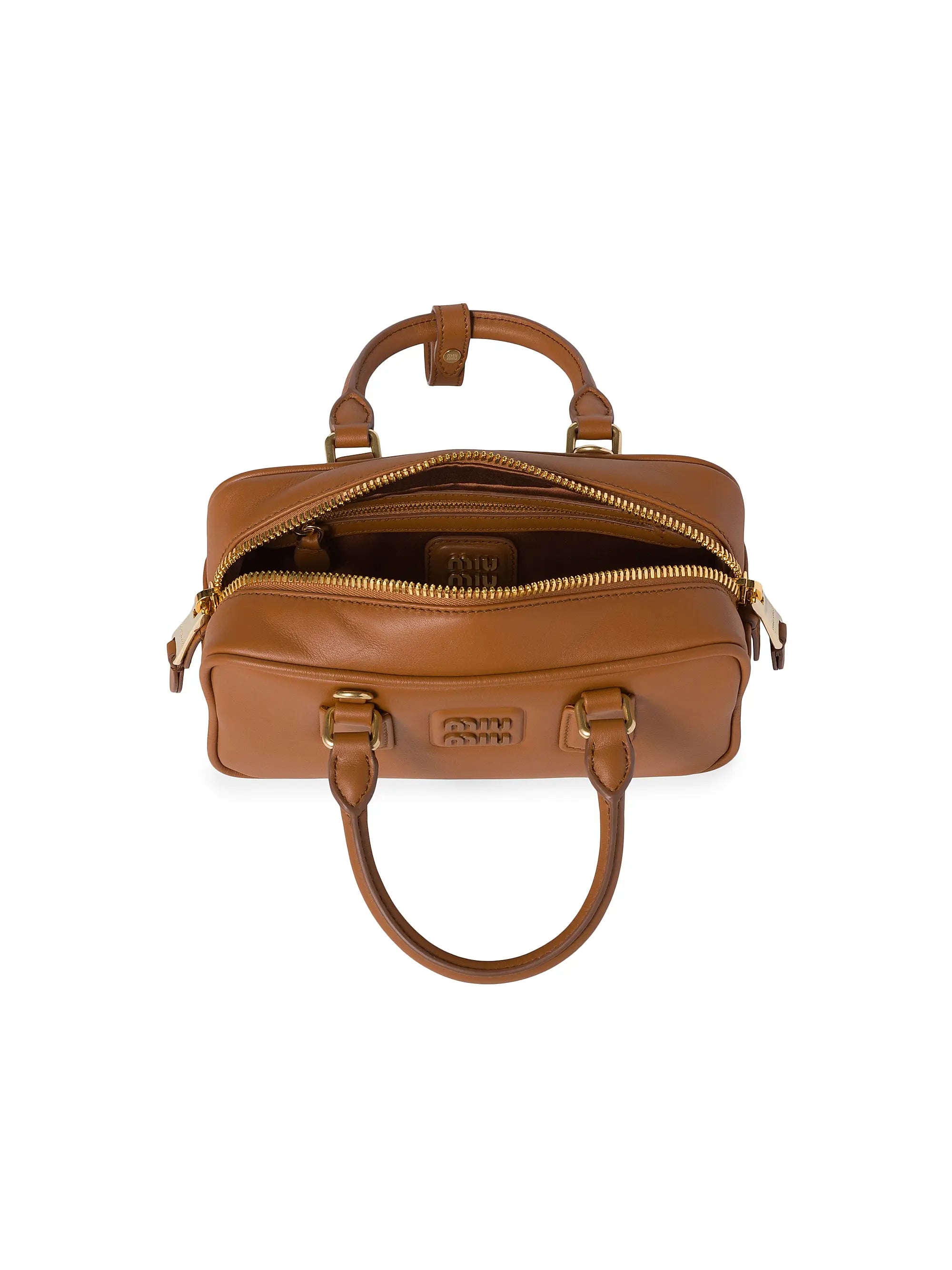 Miu Miu Arcadie Leather Top Handle Bag