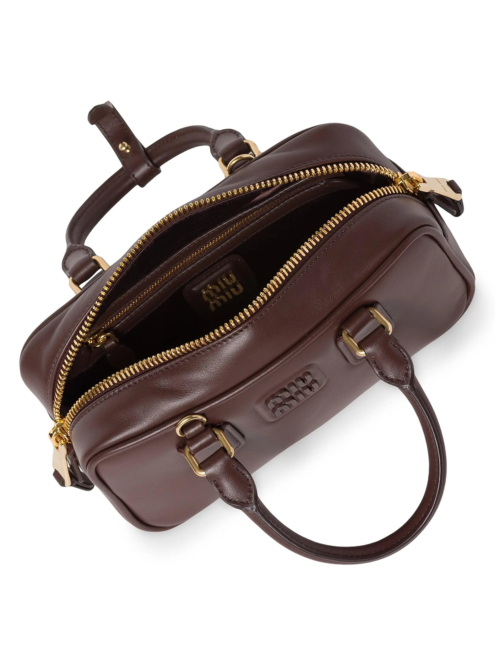 Miu Miu Arcadie Leather Top Handle Bag