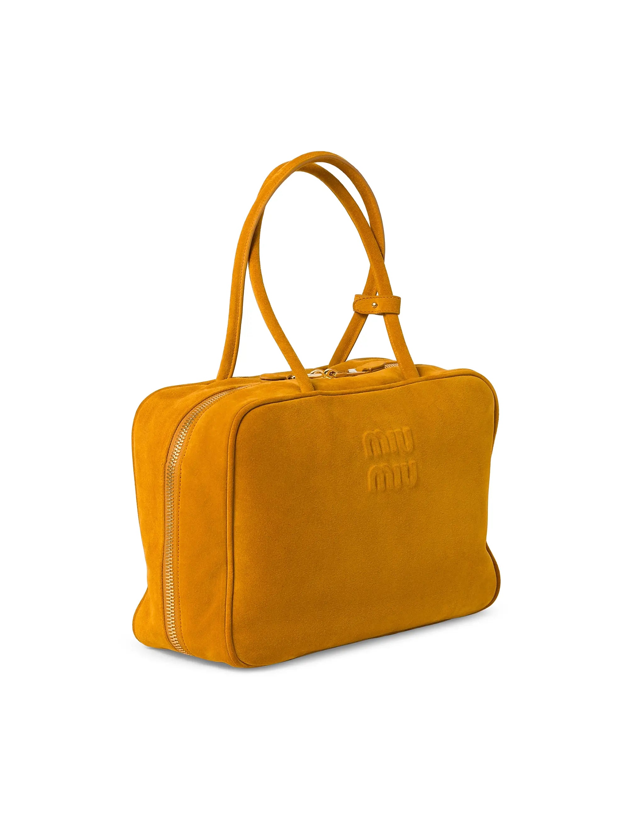 Miu Miu Suede Beau Top Handle Bag