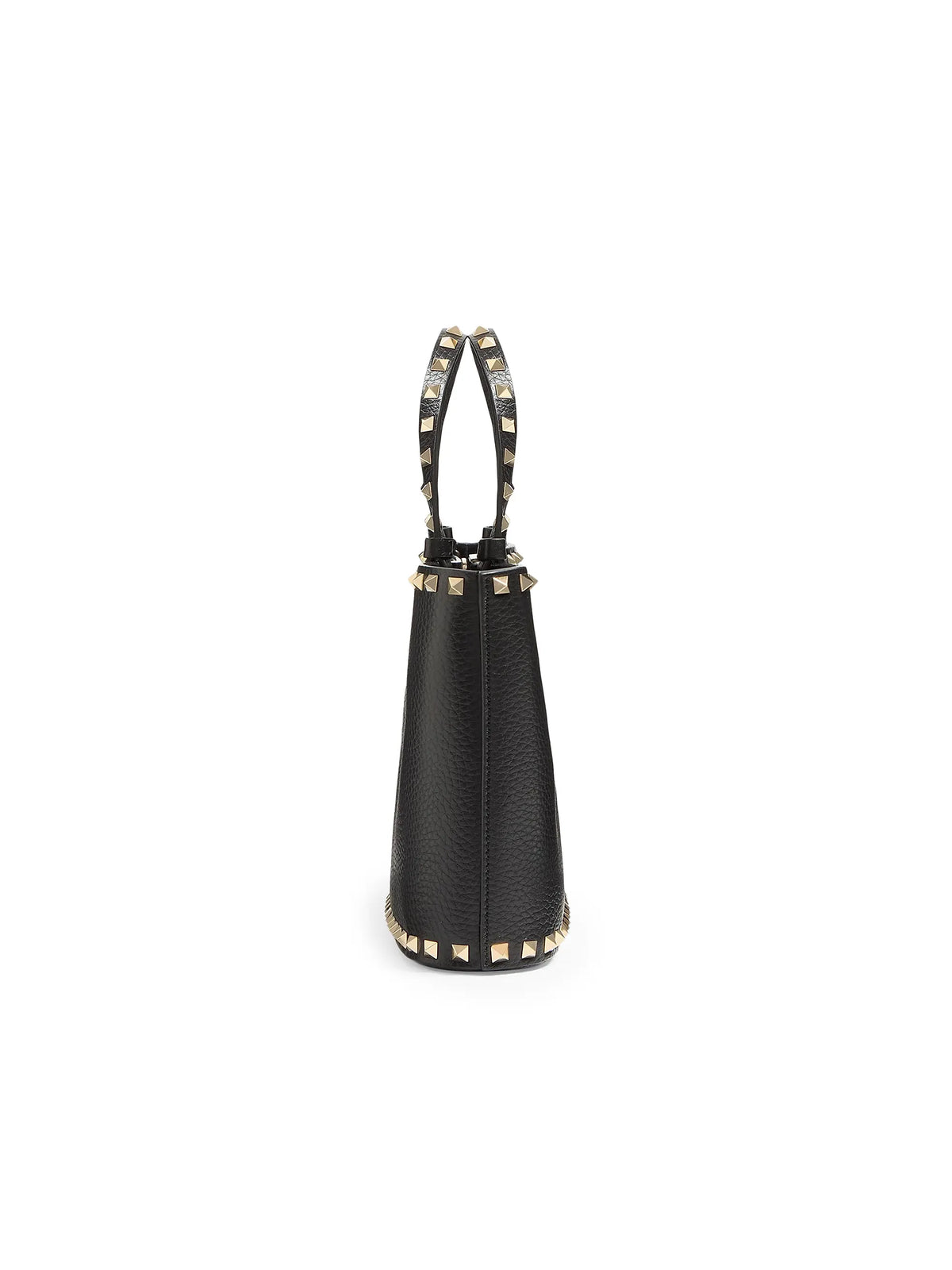 Valentino Garavani Rockstud Small Shopping Bag in Grainy Calfskin