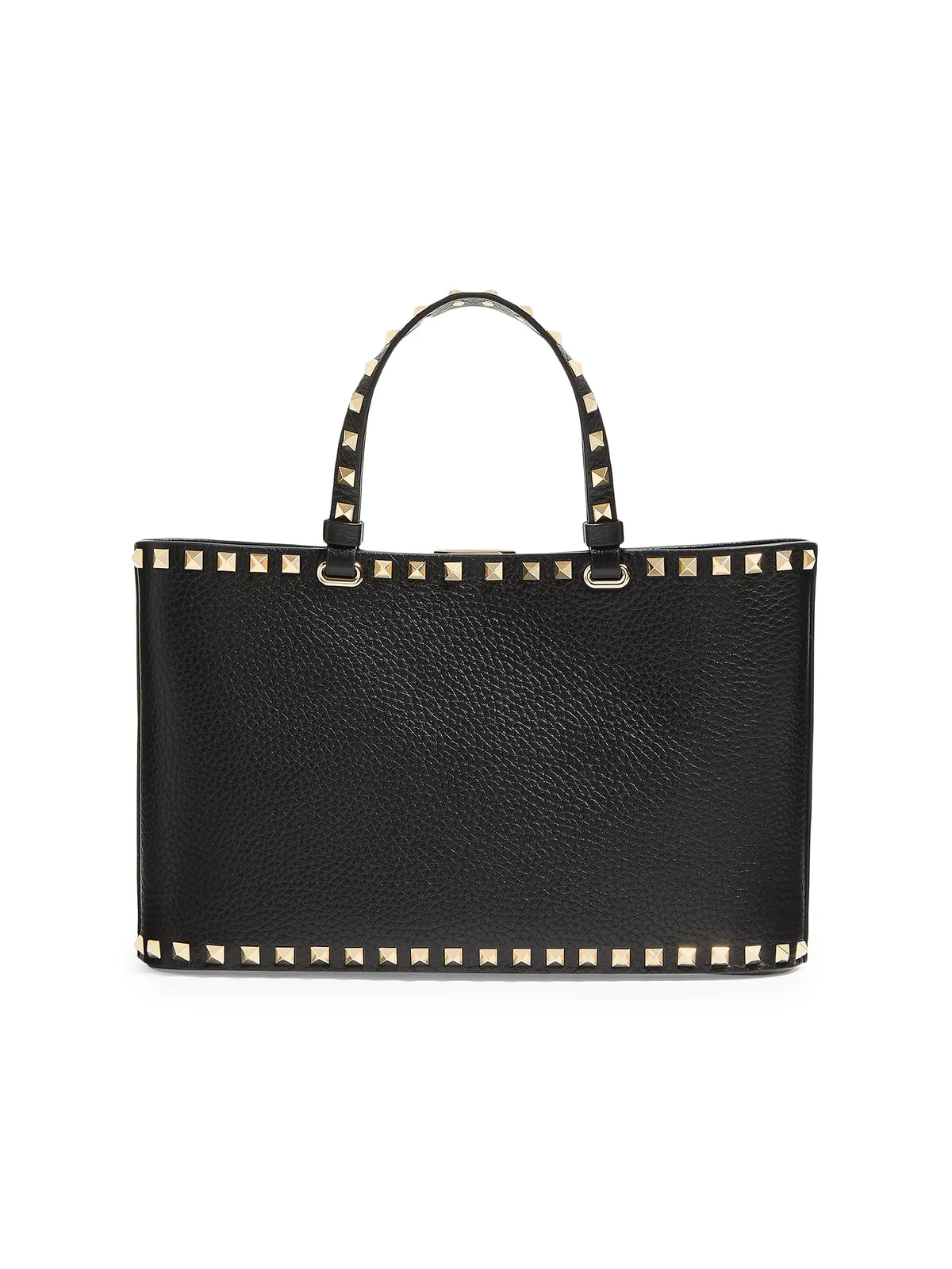 Valentino Garavani Rockstud Small Shopping Bag in Grainy Calfskin