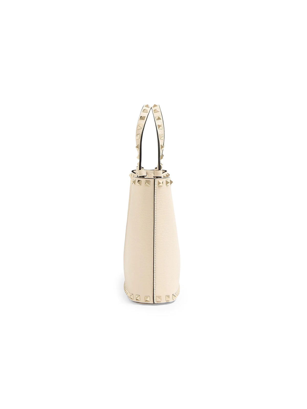 Valentino Garavani Rockstud Small Shopping Bag in Grainy Calfskin