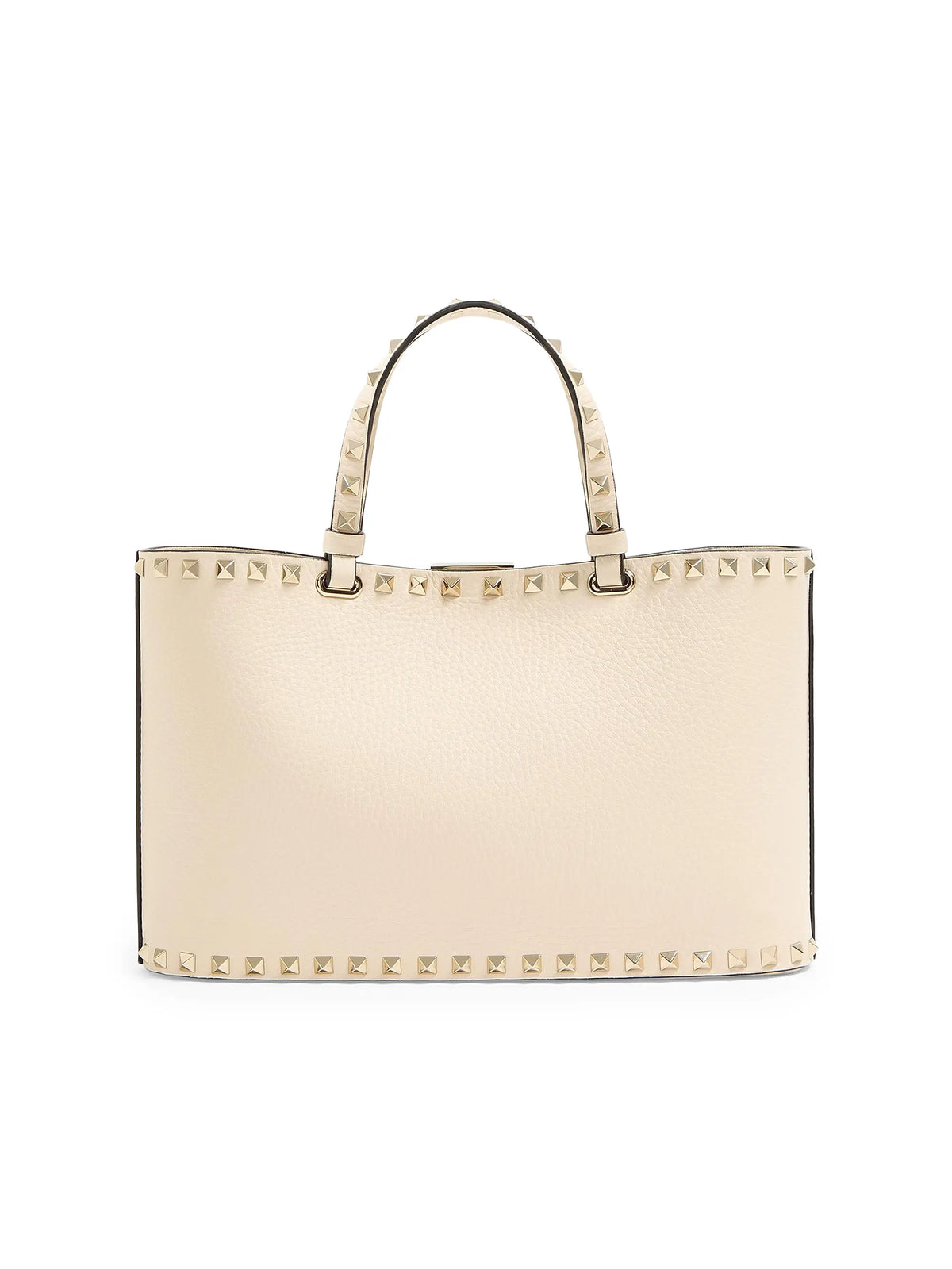 Valentino Garavani Rockstud Small Shopping Bag in Grainy Calfskin