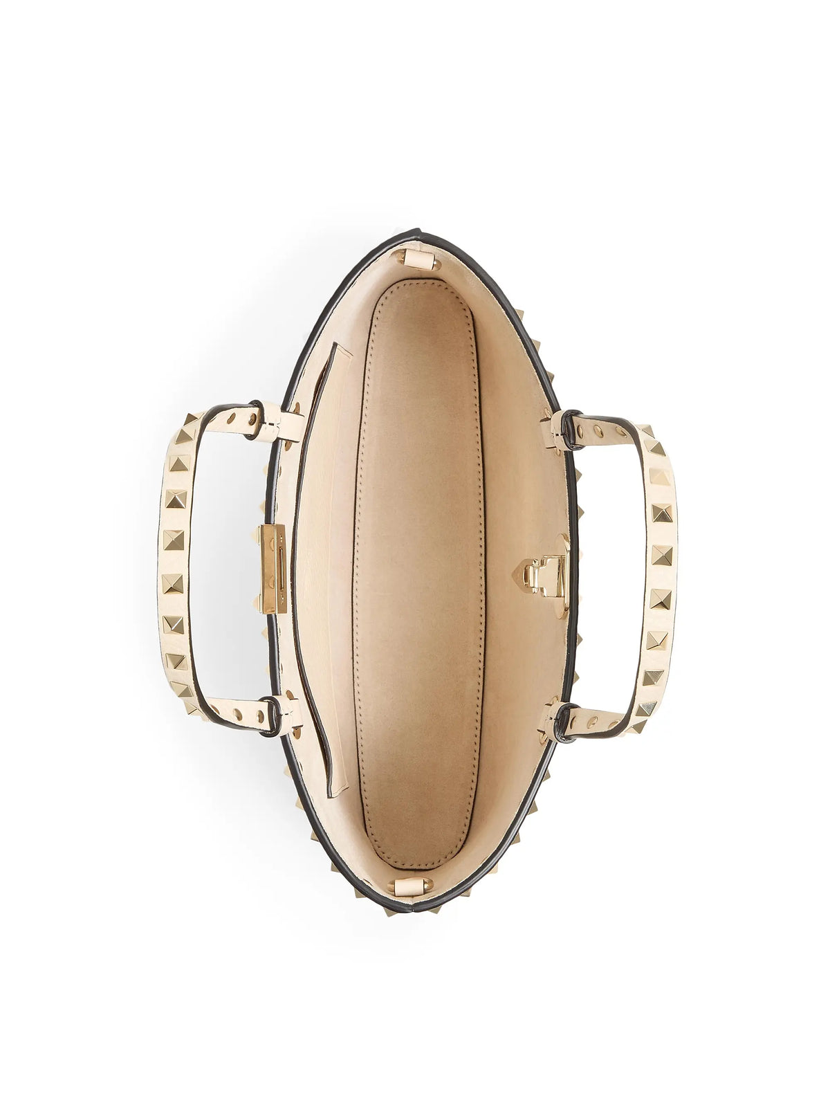 Valentino Garavani Rockstud Small Shopping Bag in Grainy Calfskin
