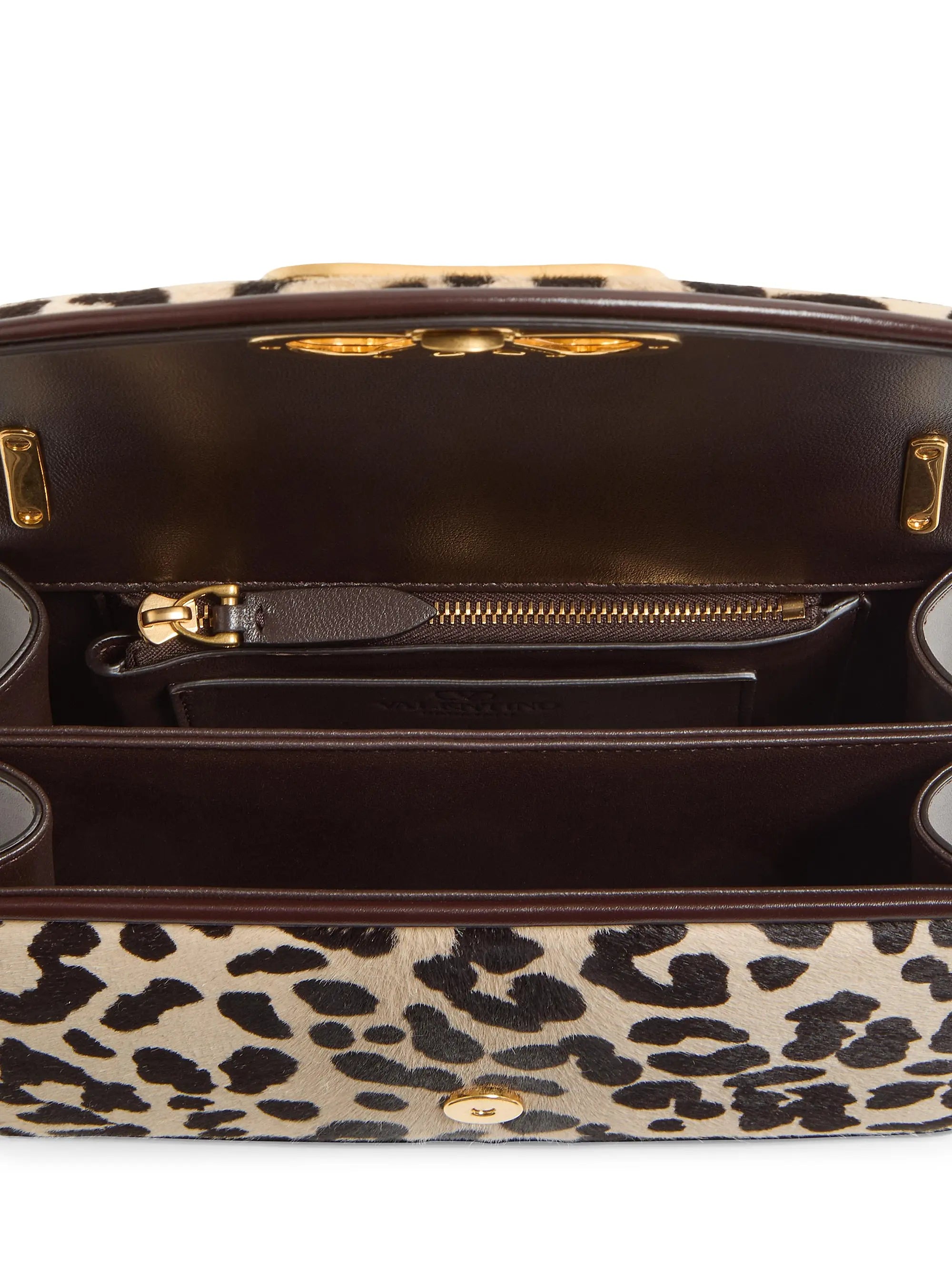 Valentino Garavani Vain Small Shoulder Bag in Pony Effect Calfskin