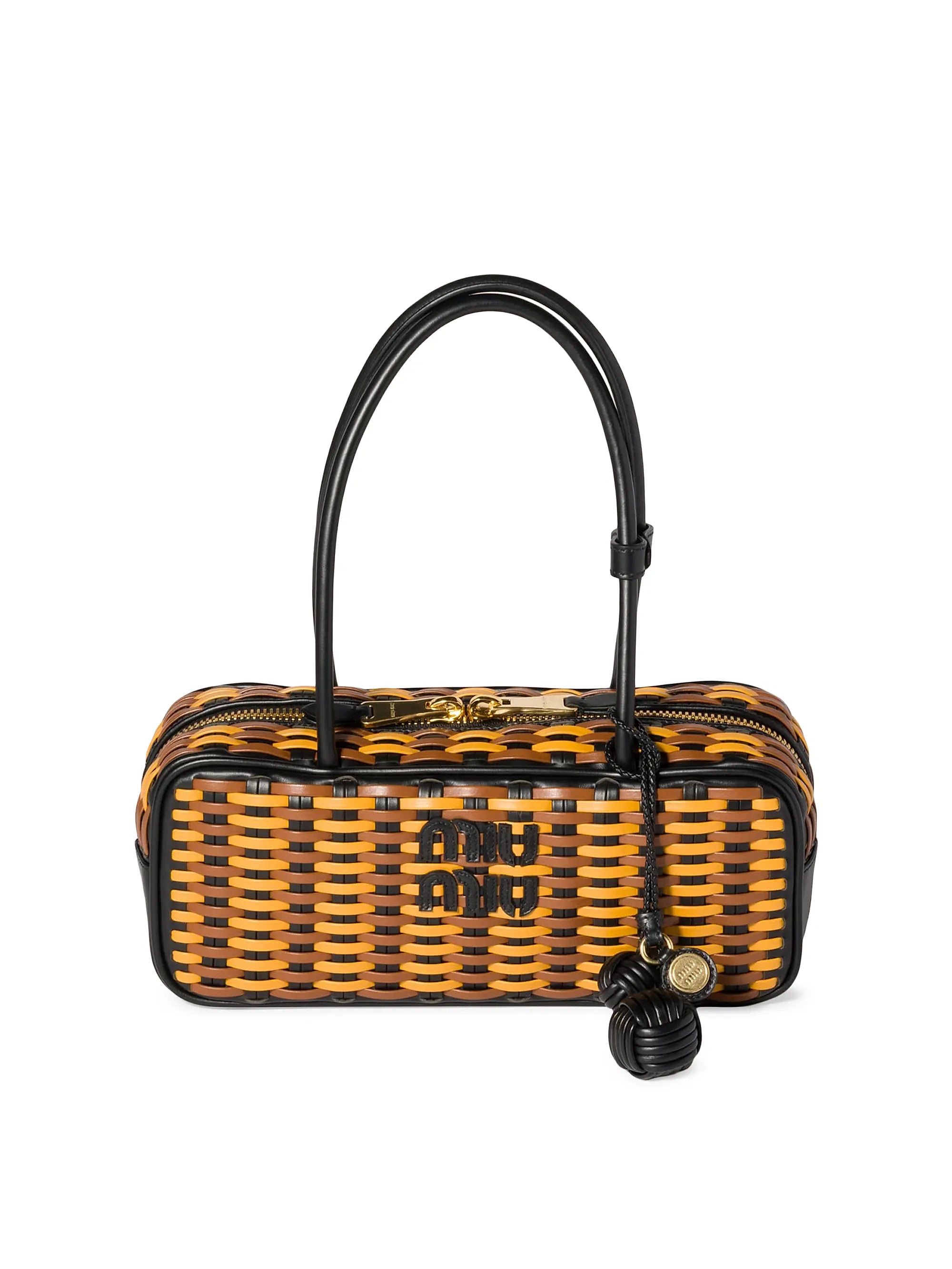 Miu Miu Beau Leather Top Handle Bag