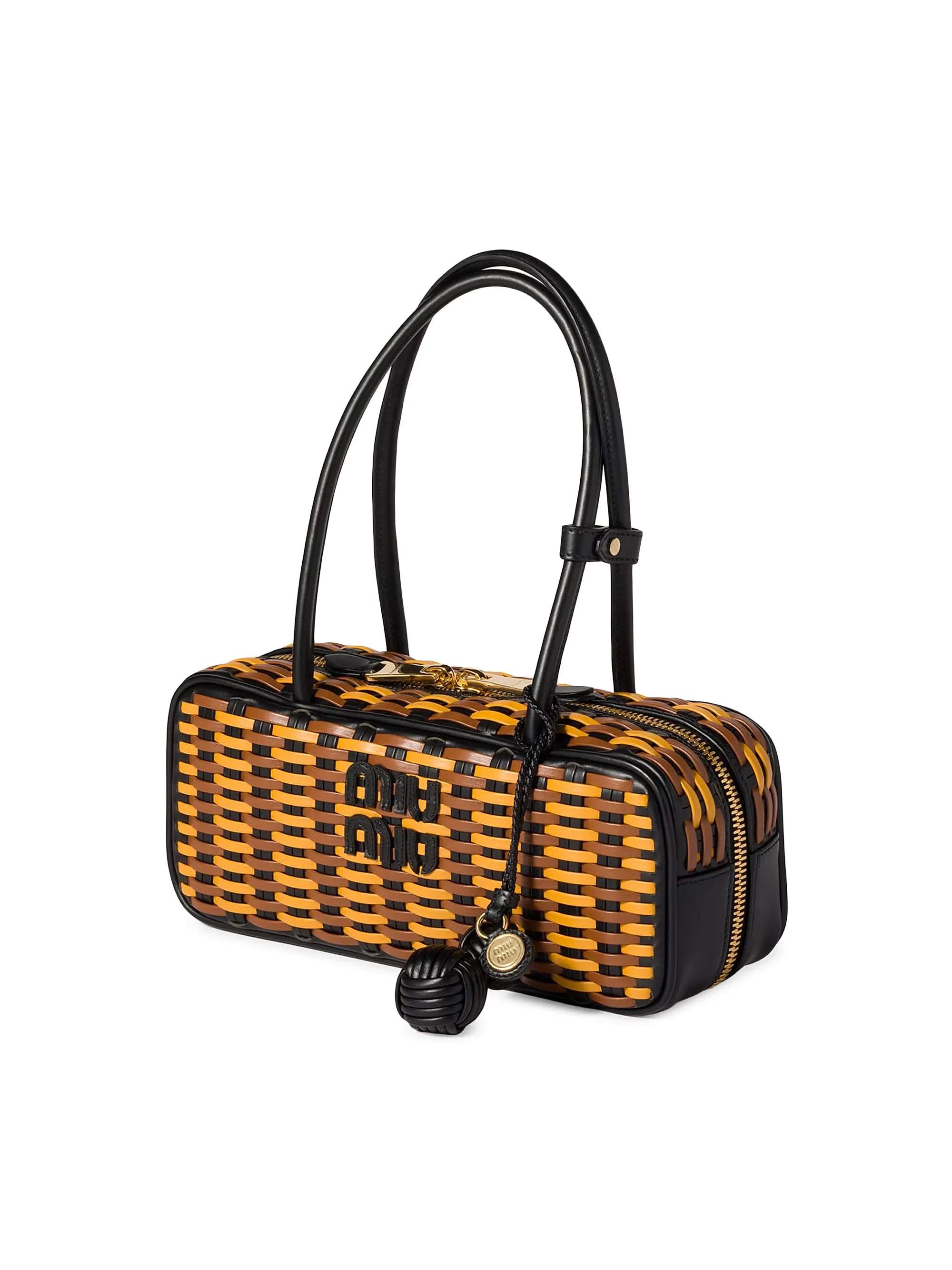 Miu Miu Beau Leather Top Handle Bag