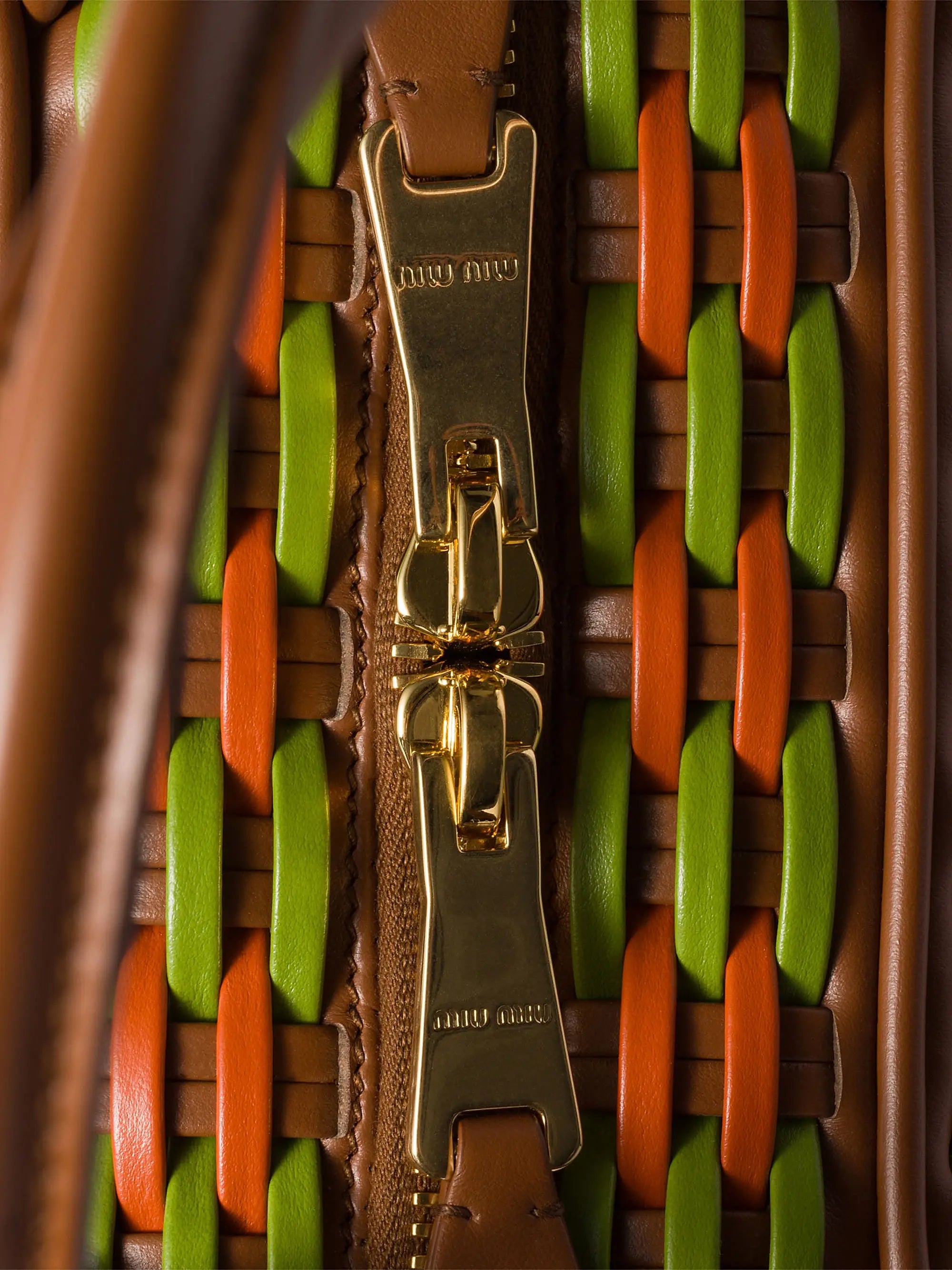 Miu Miu Beau Leather Top Handle Bag