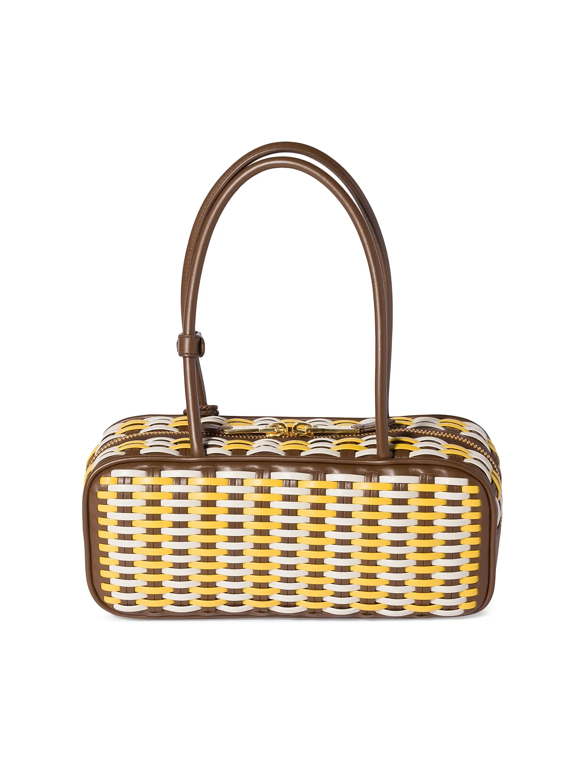 Miu Miu Beau Leather Top Handle Bag
