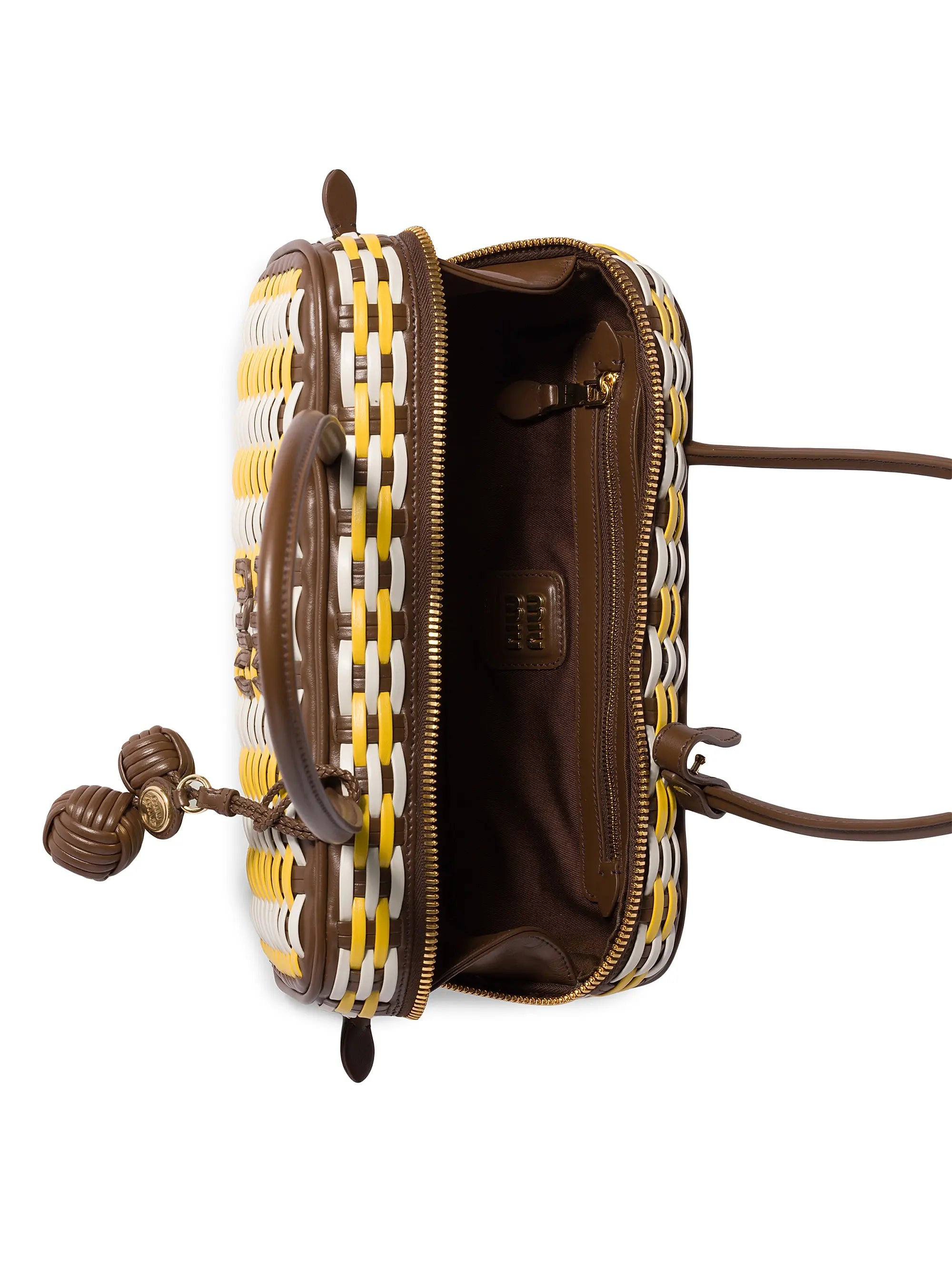 Miu Miu Beau Leather Top Handle Bag