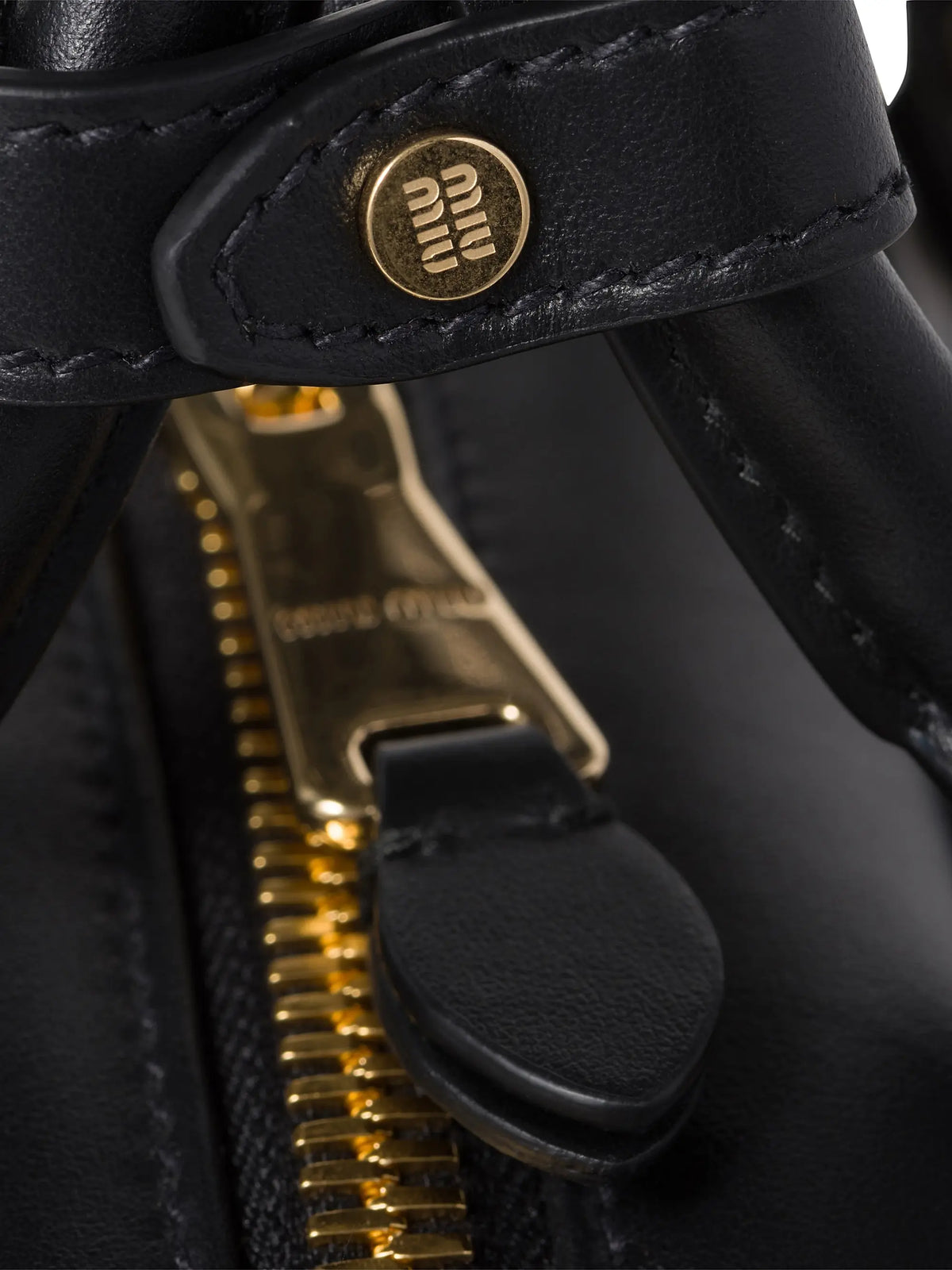 Miu Miu Arcadie Leather Top Handle Bag