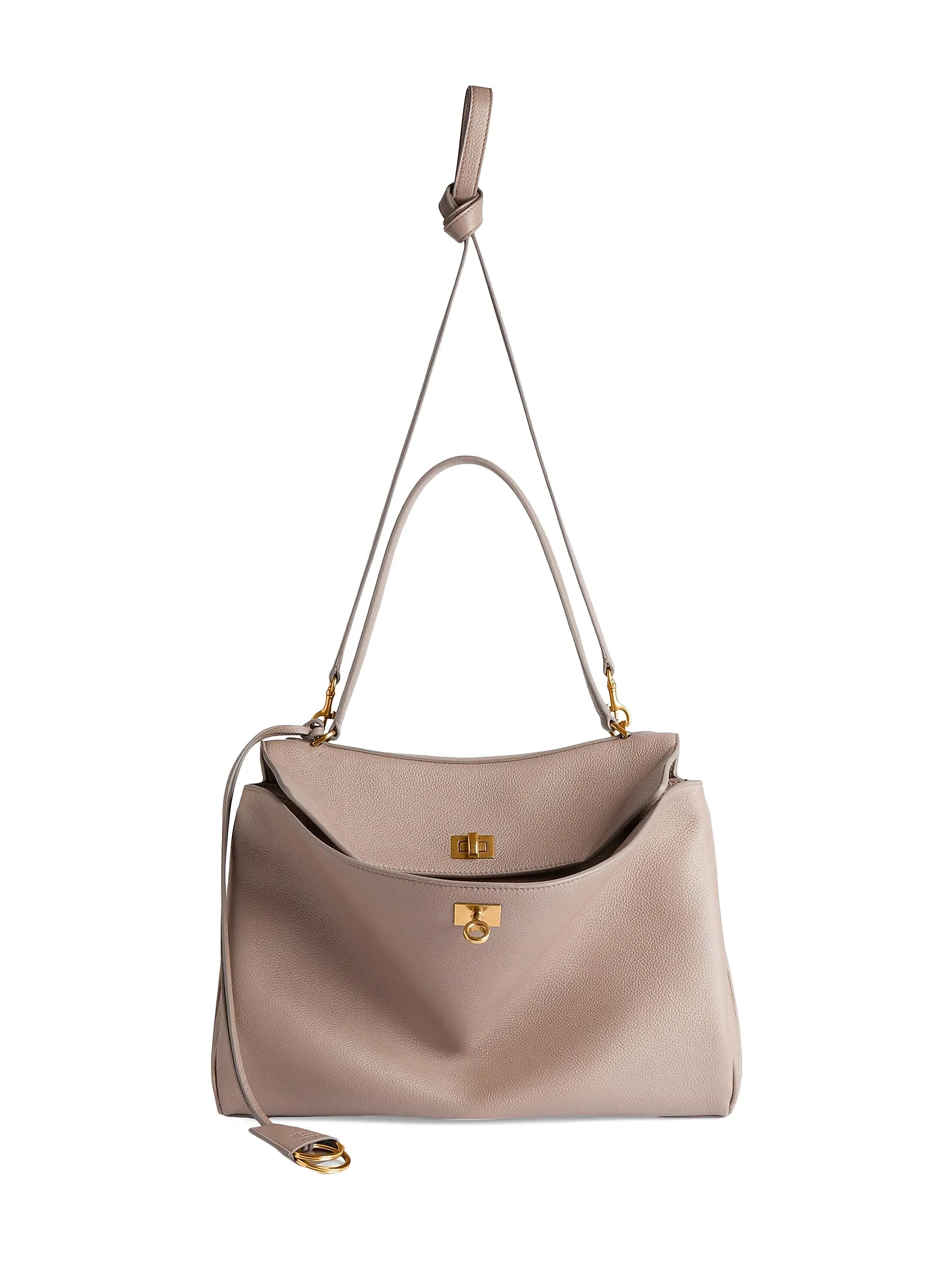 Balenciaga Rodeo Medium Top Handle Bag Grained Calfskin