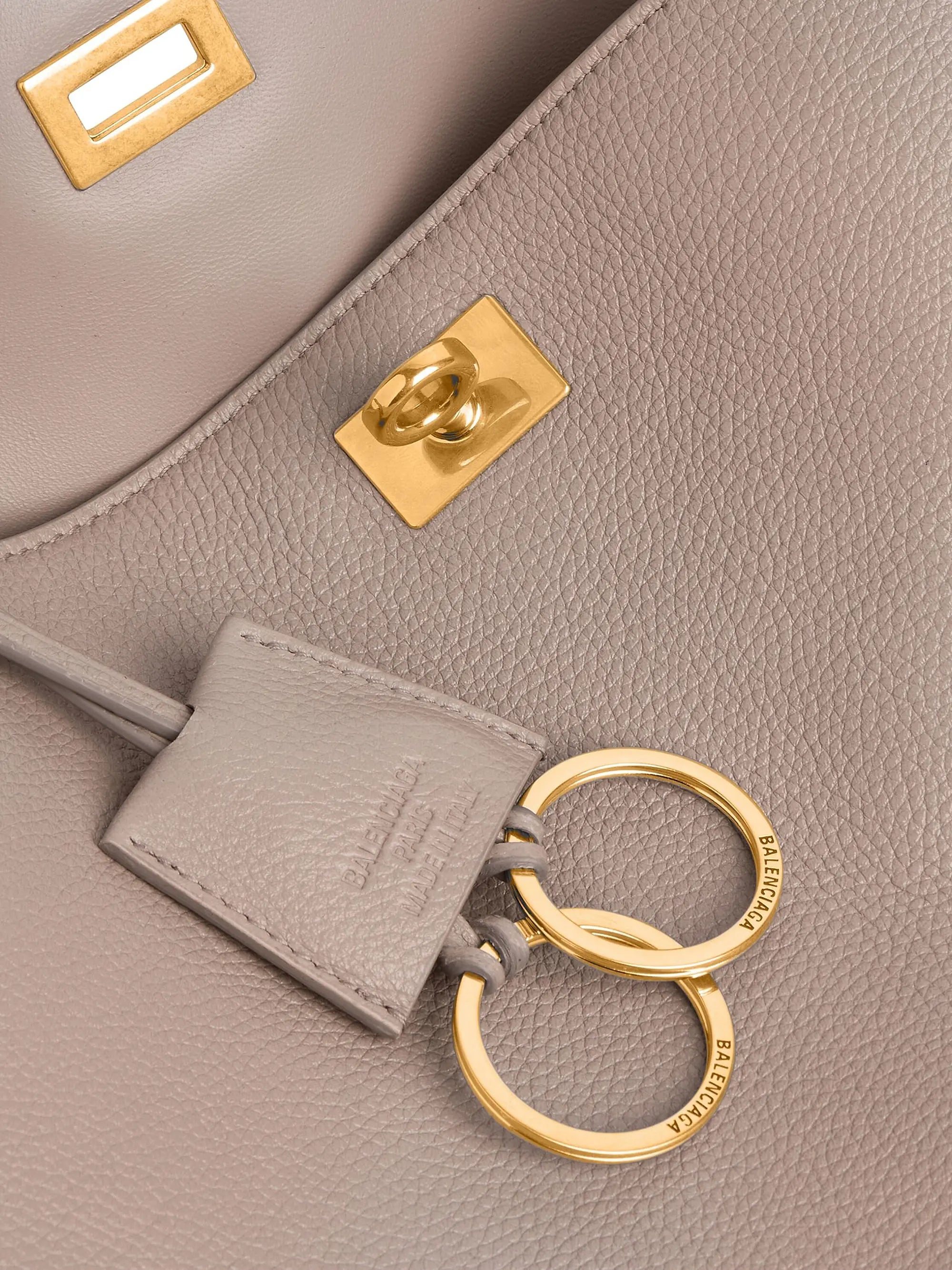 Balenciaga Rodeo Medium Top Handle Bag Grained Calfskin