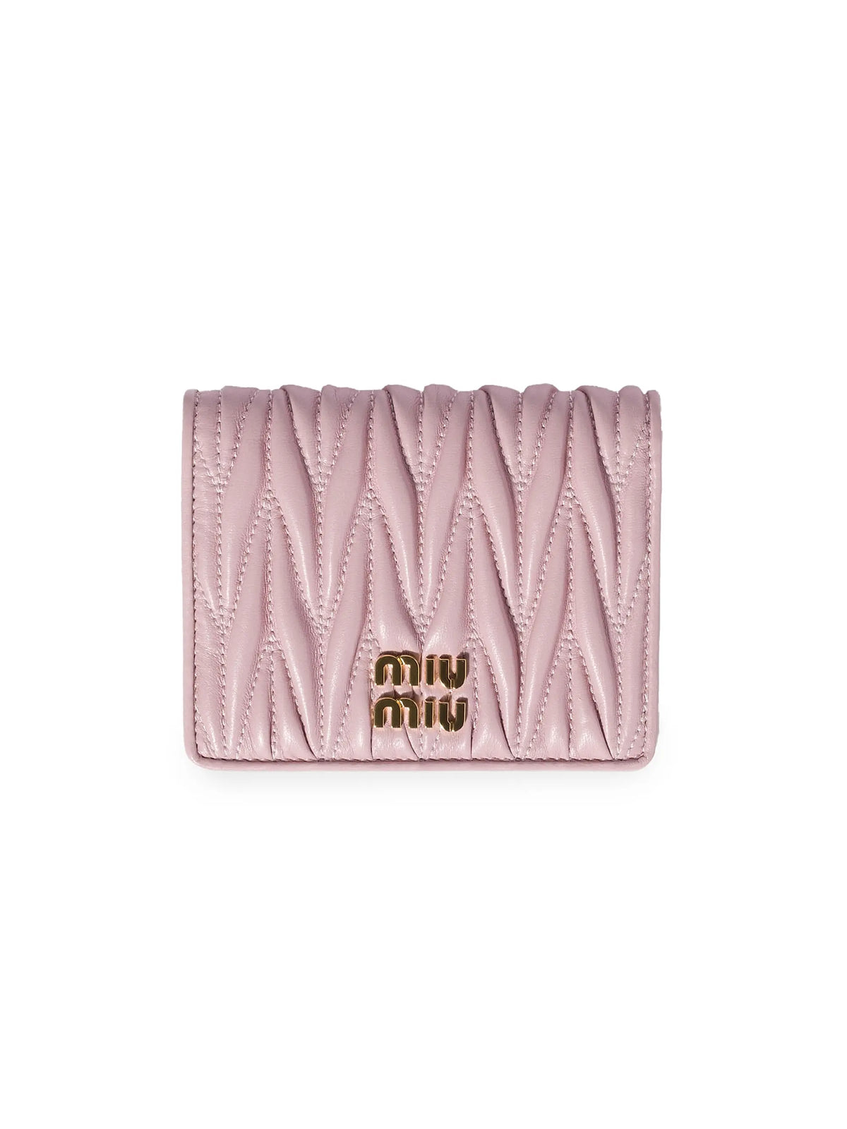 Miu Miu Small Matelassé Nappa Leather Wallet