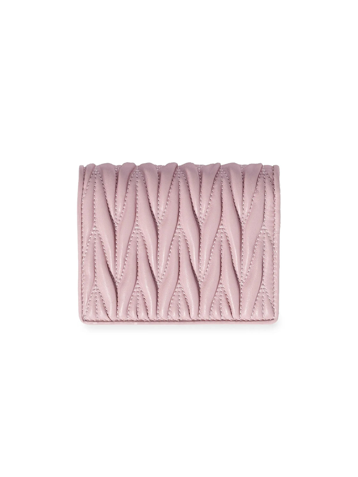 Miu Miu Small Matelassé Nappa Leather Wallet