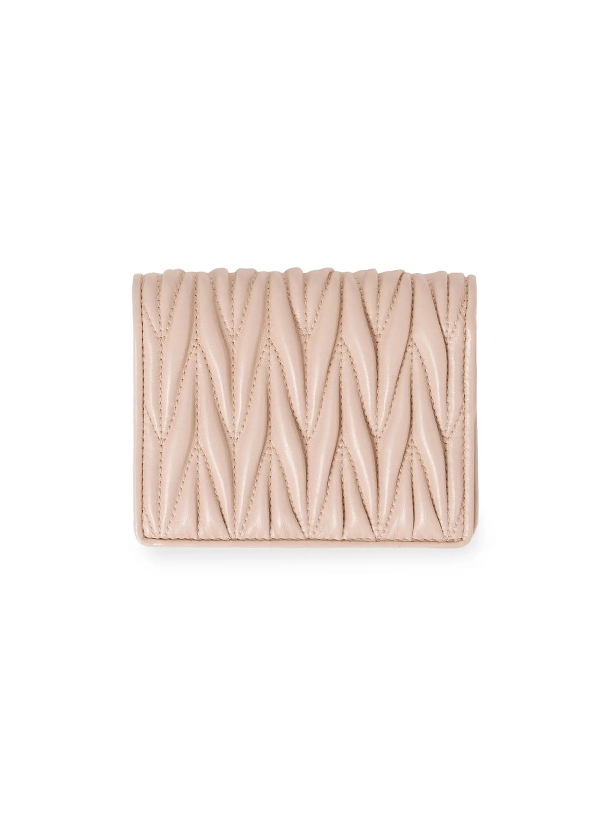 Miu Miu Small Matelassé Nappa Leather Wallet