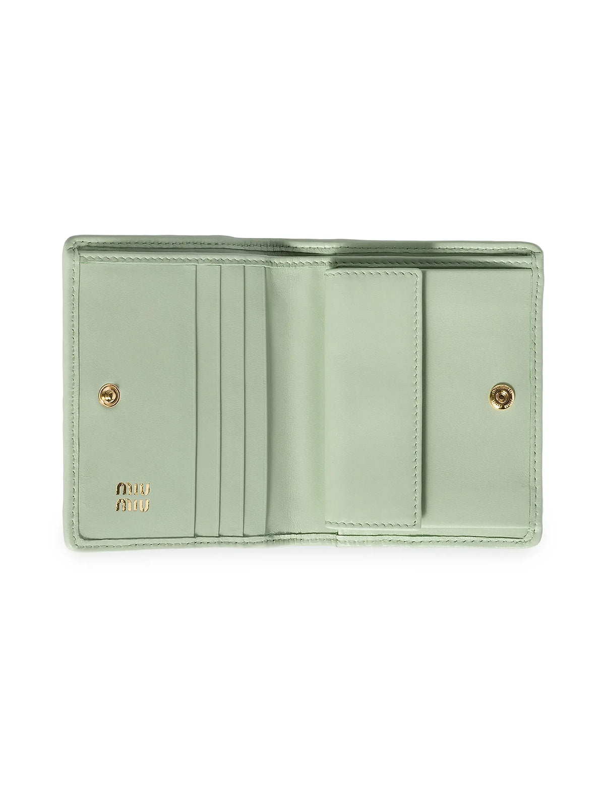 Miu Miu Small Matelassé Nappa Leather Wallet