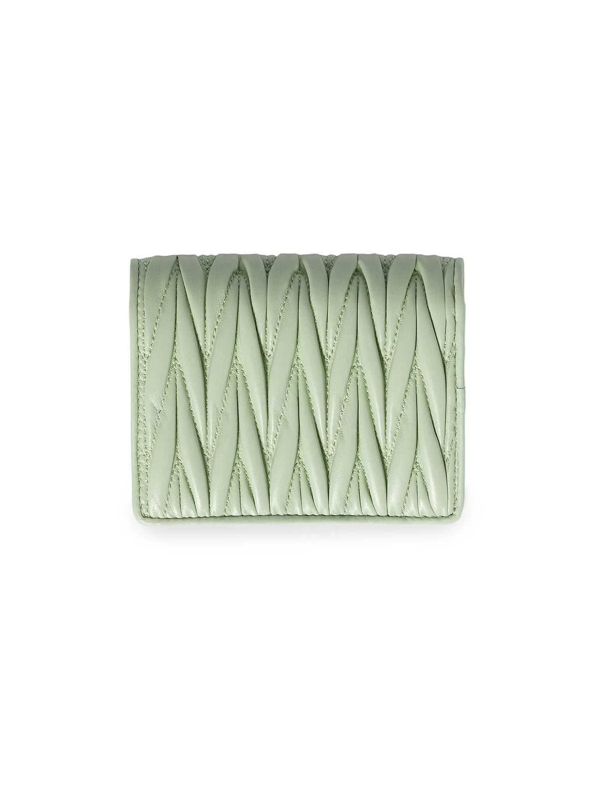 Miu Miu Small Matelassé Nappa Leather Wallet