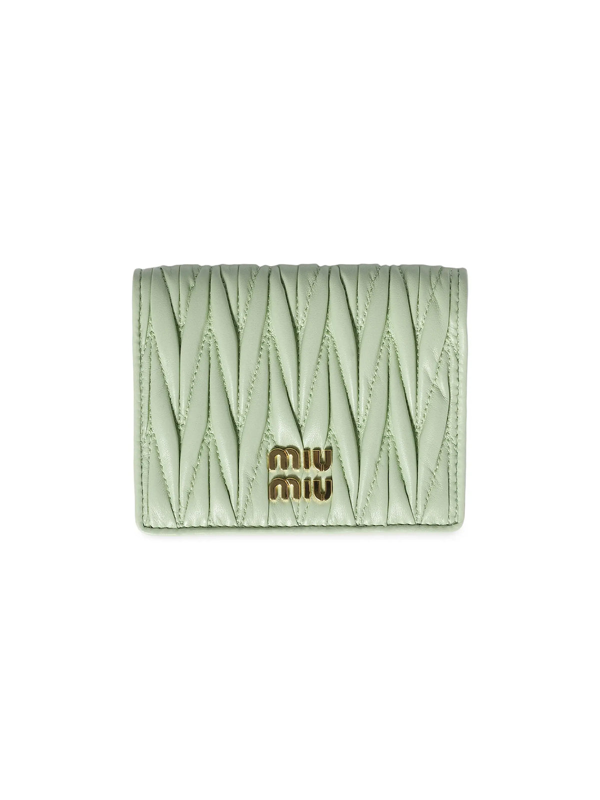 Miu Miu Small Matelassé Nappa Leather Wallet