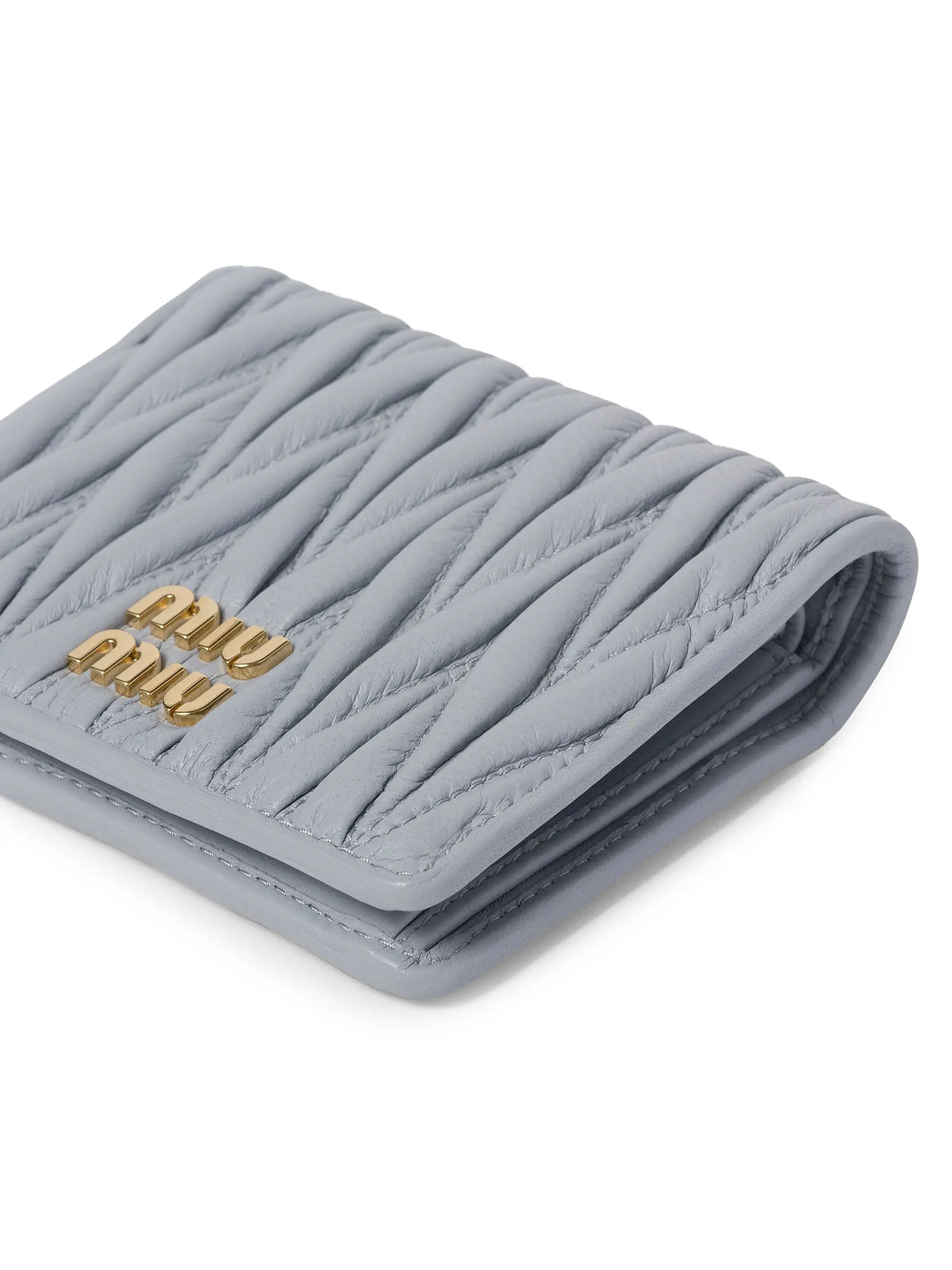 Miu Miu Small Matelassé Nappa Leather Wallet