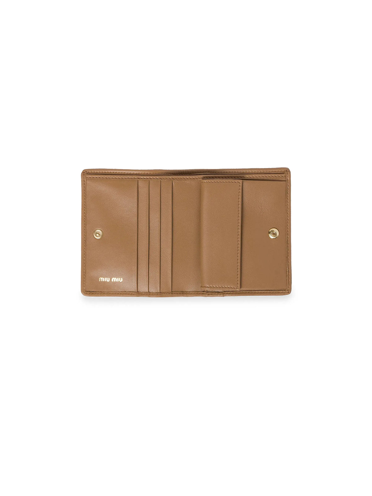 Miu Miu Small Matelassé Nappa Leather Wallet