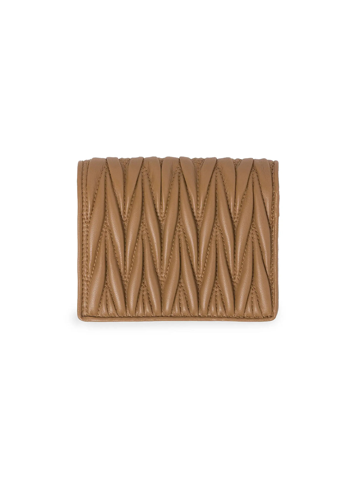 Miu Miu Small Matelassé Nappa Leather Wallet