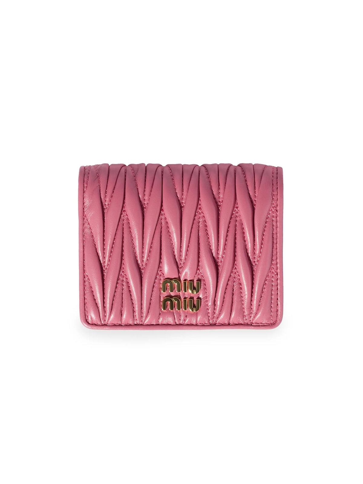 Miu Miu Small Matelassé Nappa Leather Wallet