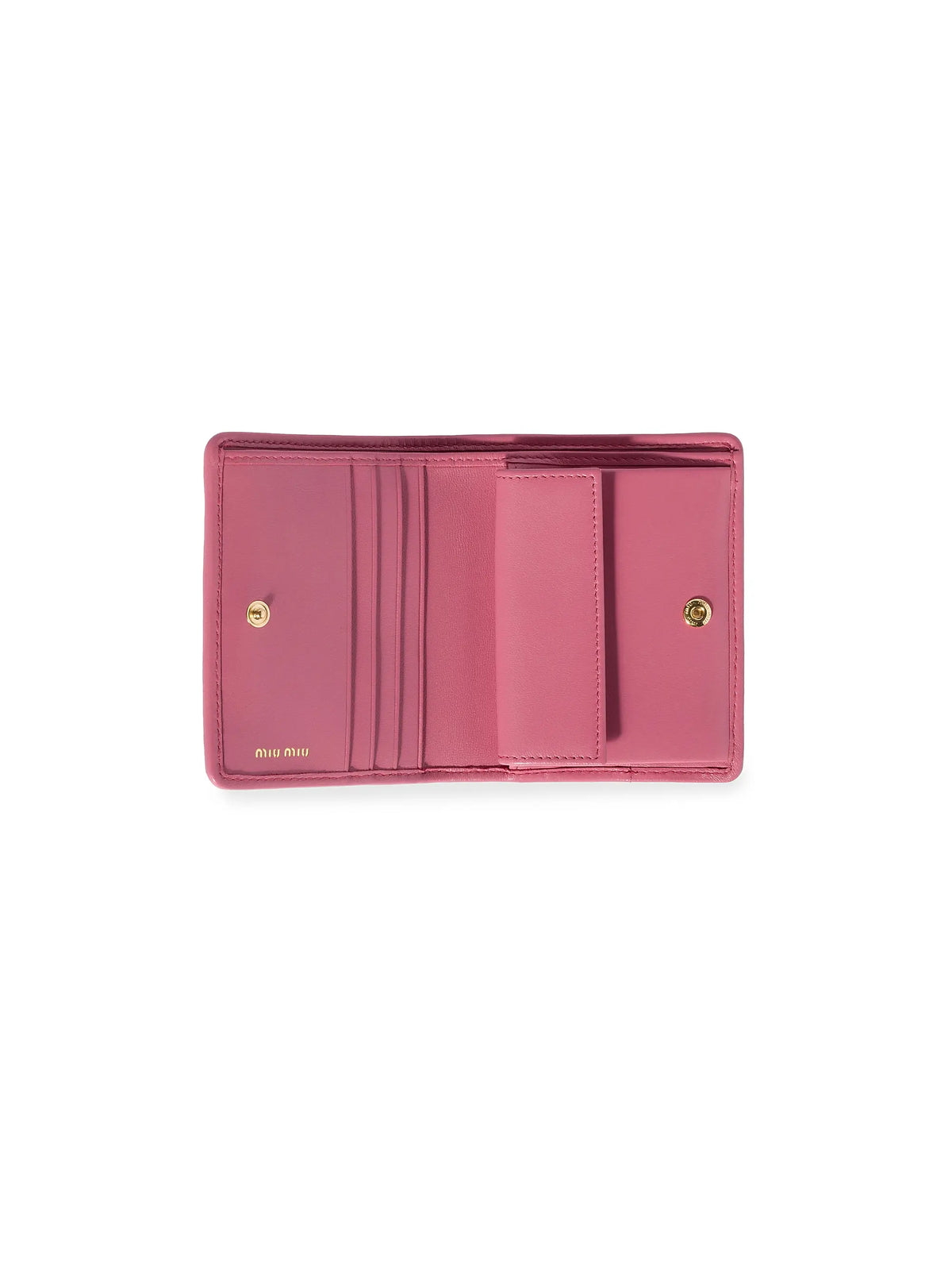 Miu Miu Small Matelassé Nappa Leather Wallet