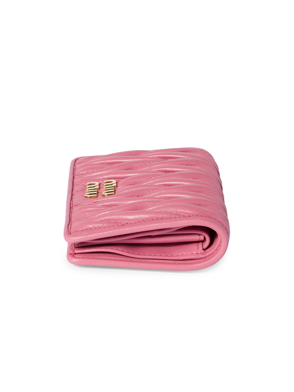 Miu Miu Small Matelassé Nappa Leather Wallet