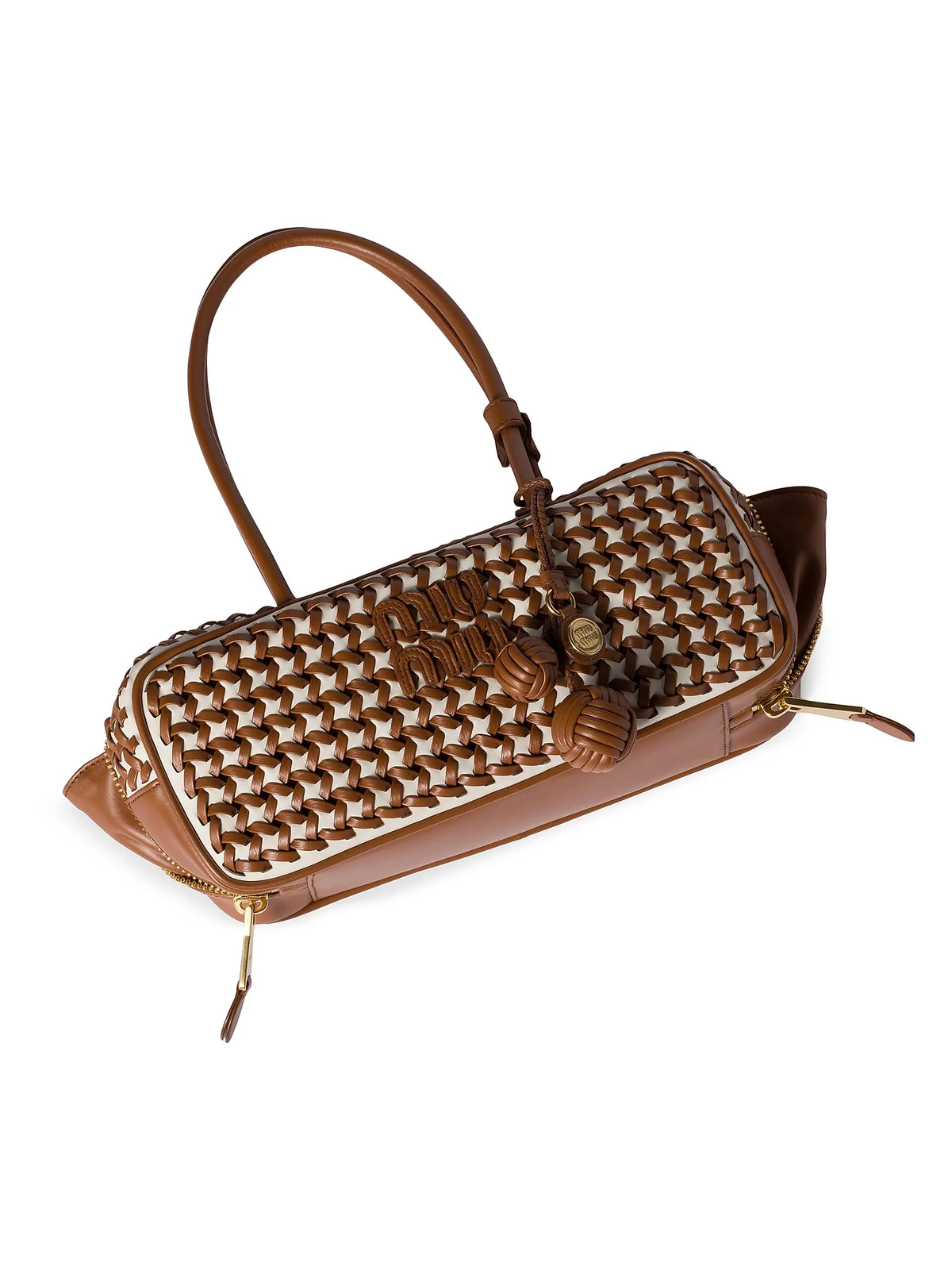 Miu Miu Beau Leather Top Handle Bag