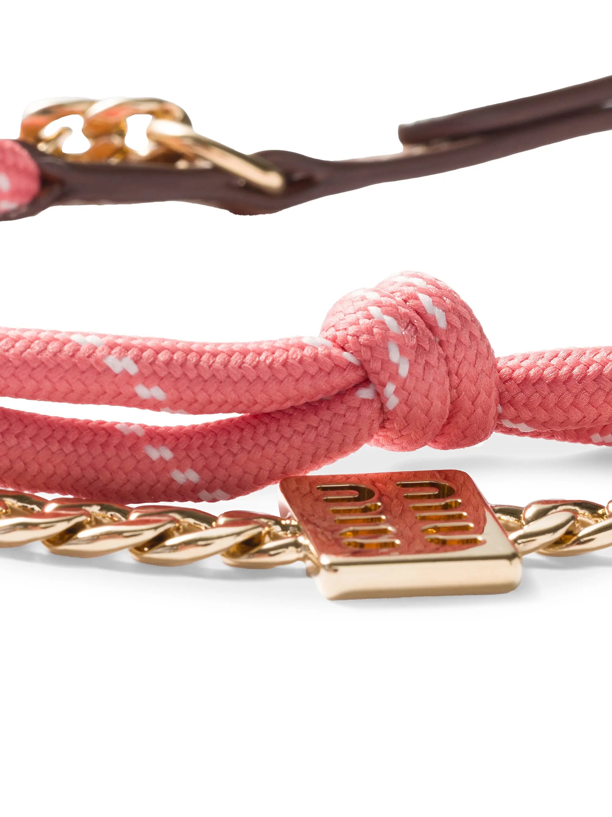 Miu Miu Leather, Cord, and Metal Trick Bag Accessory