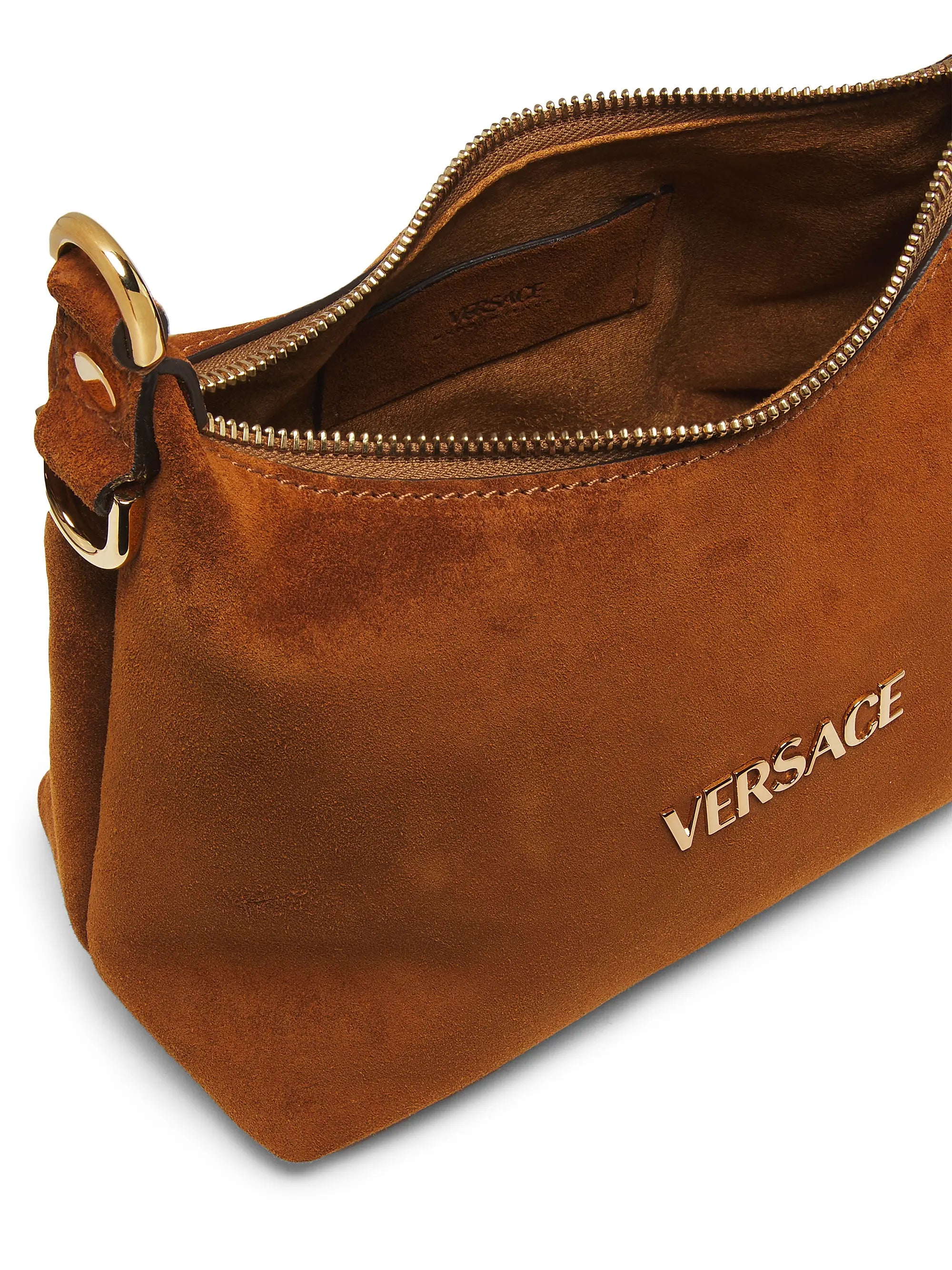 Versace Suede Hobo Bag