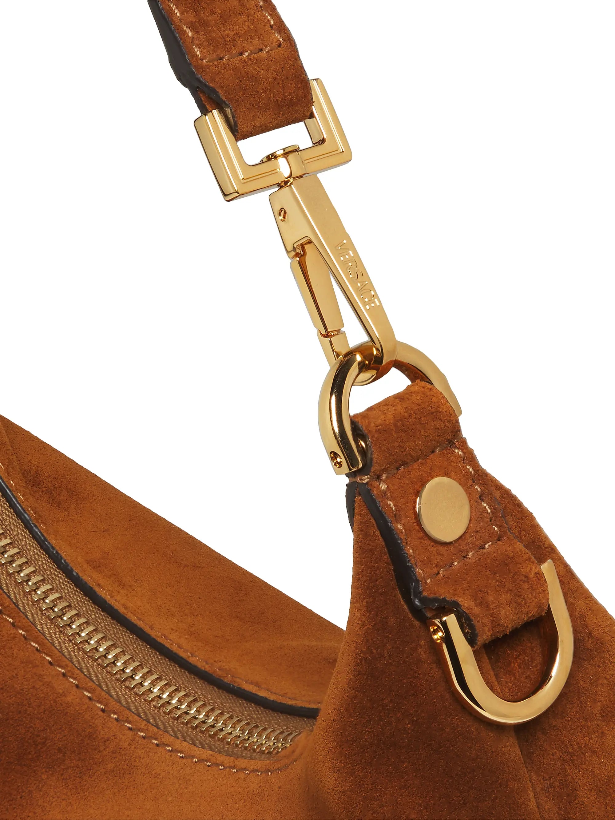 Versace Suede Hobo Bag