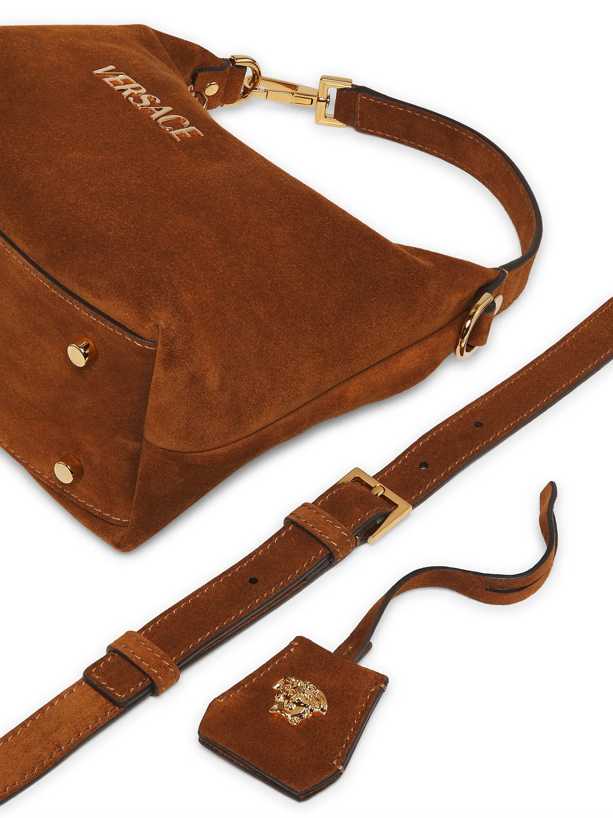 Versace Suede Hobo Bag