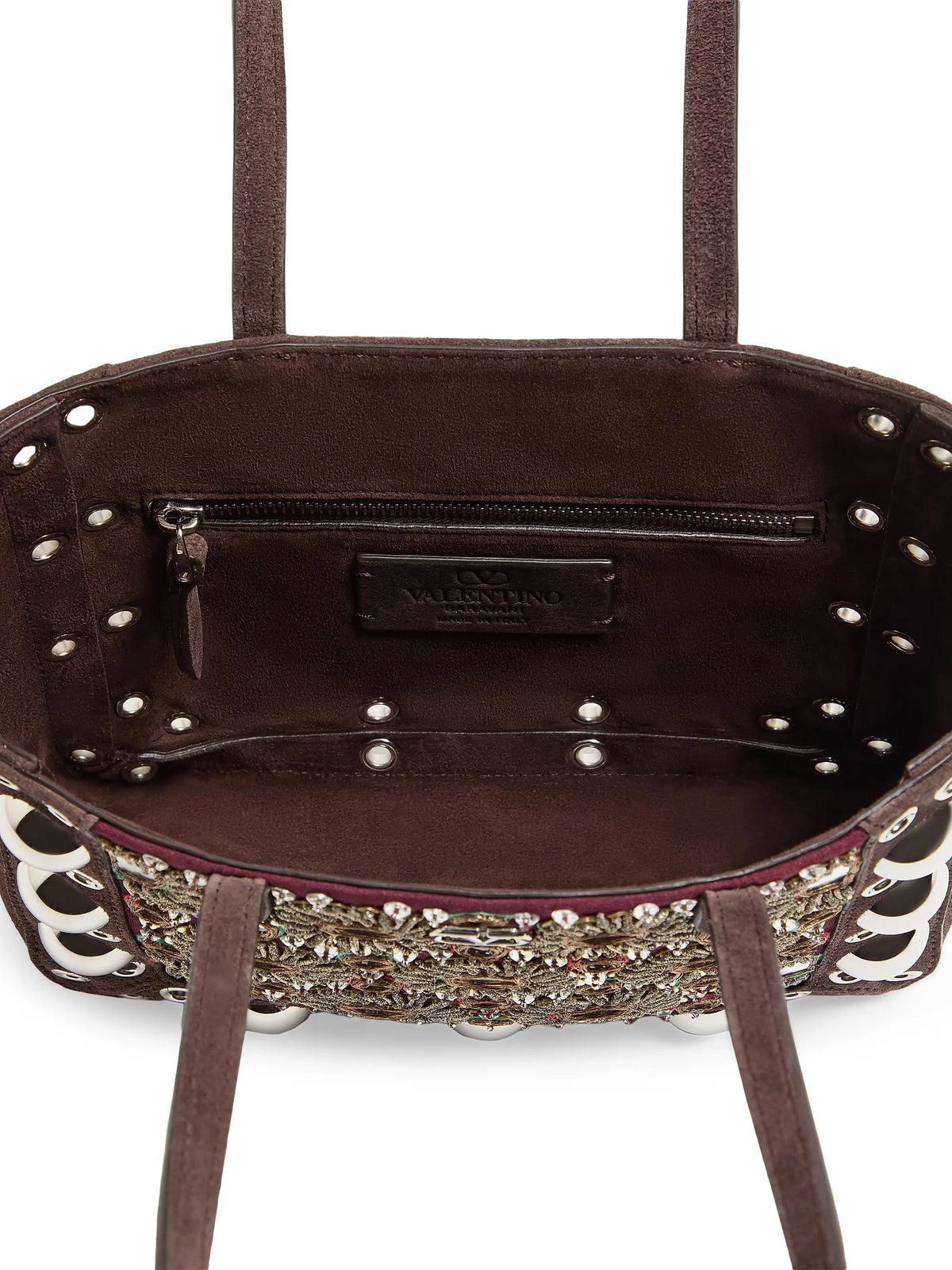 Valentino Garavani Nellcôte Mini Embroidered Shopping Tote Bag