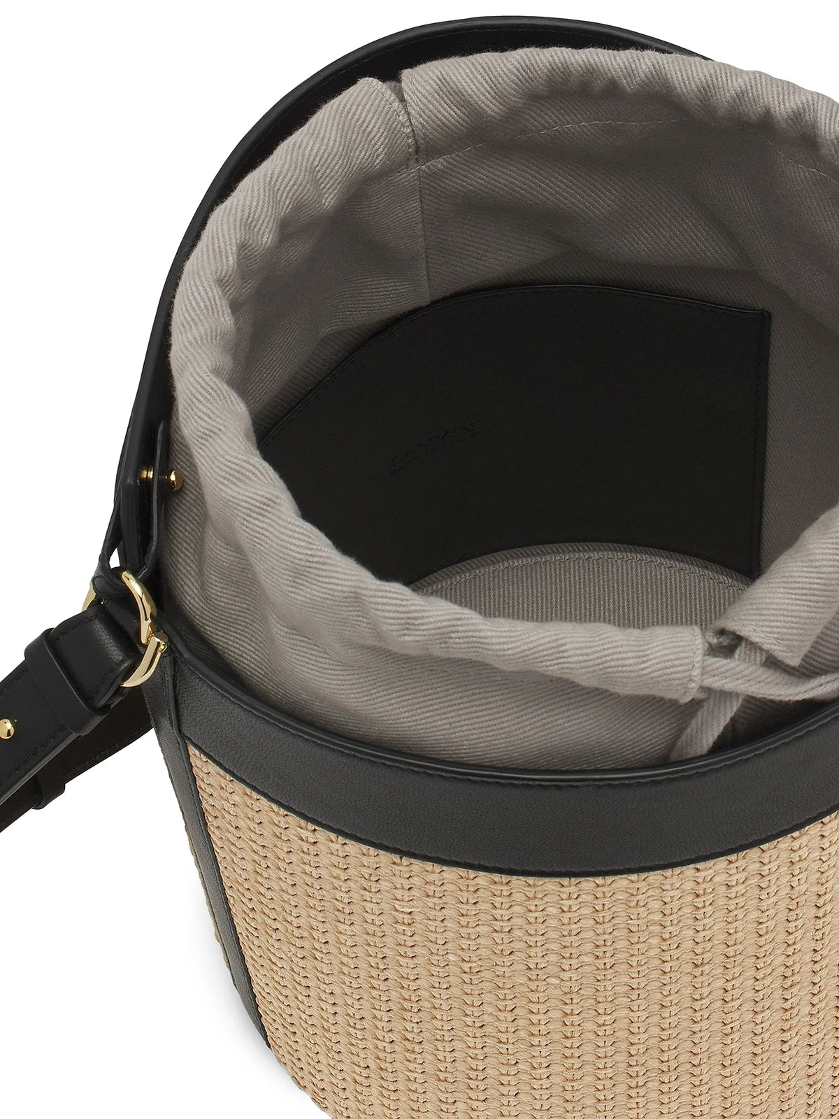 Lanvin Sequence Raffia Bucket Bag