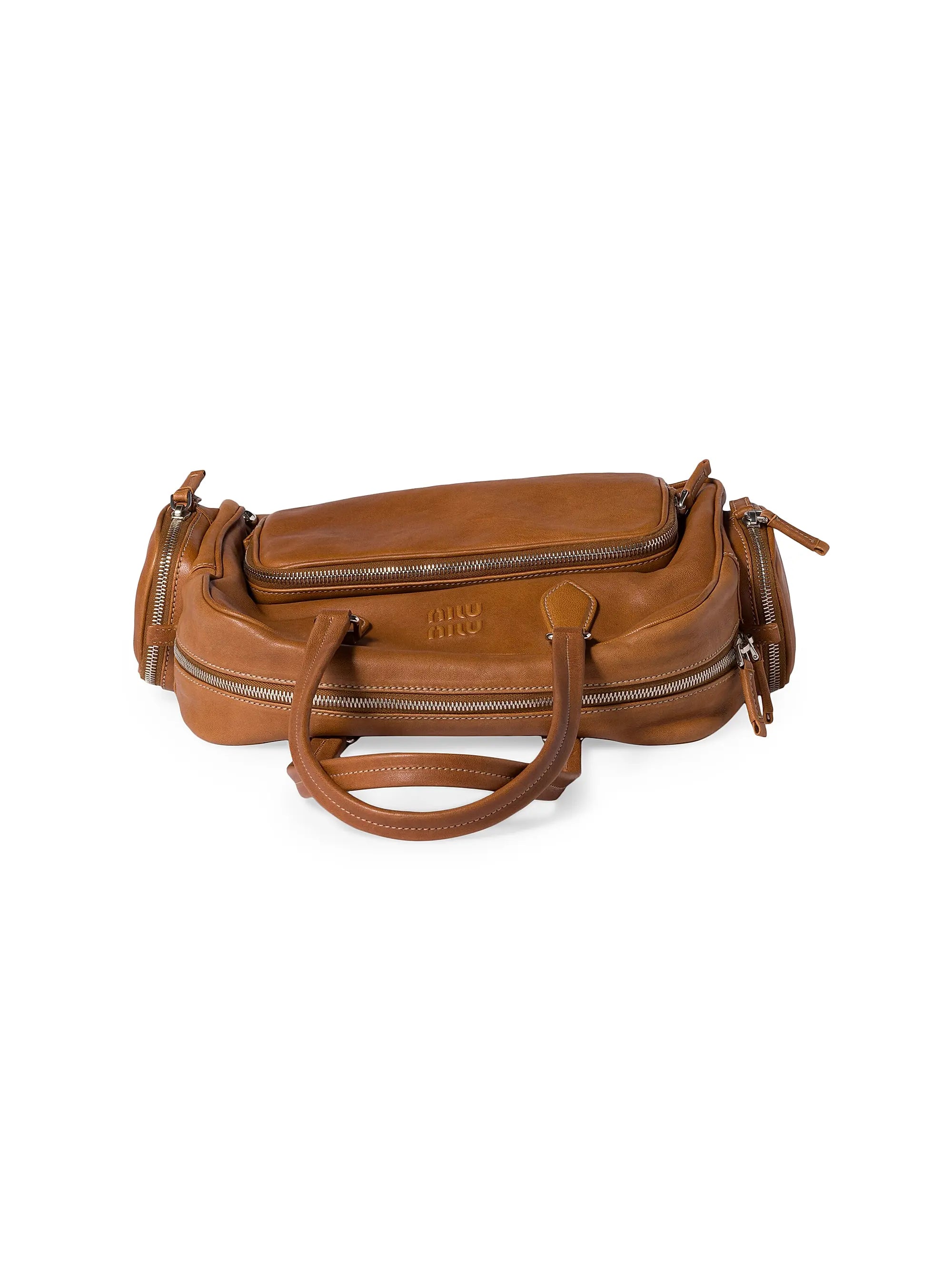 Miu Miu Pocket Nappa Leather Top-Handle Bag