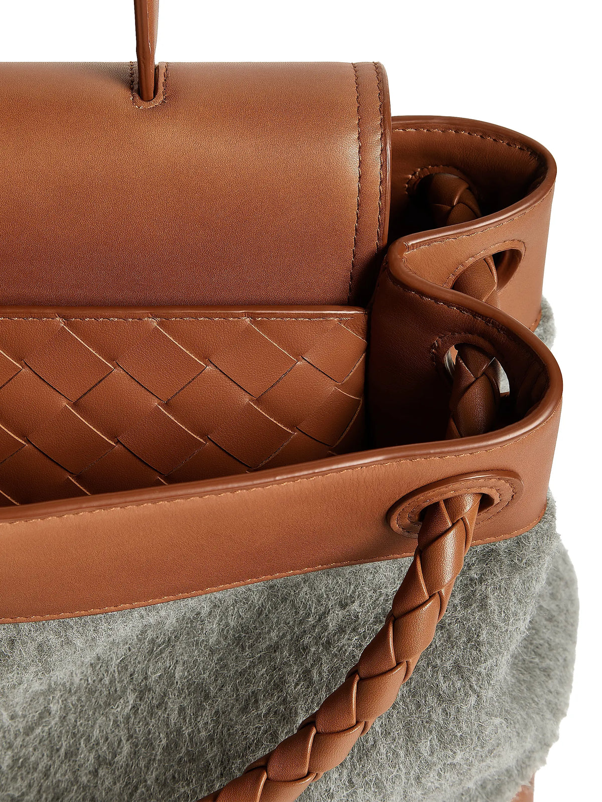 Bottega Veneta Medium Two-Tone Top Handle Bag