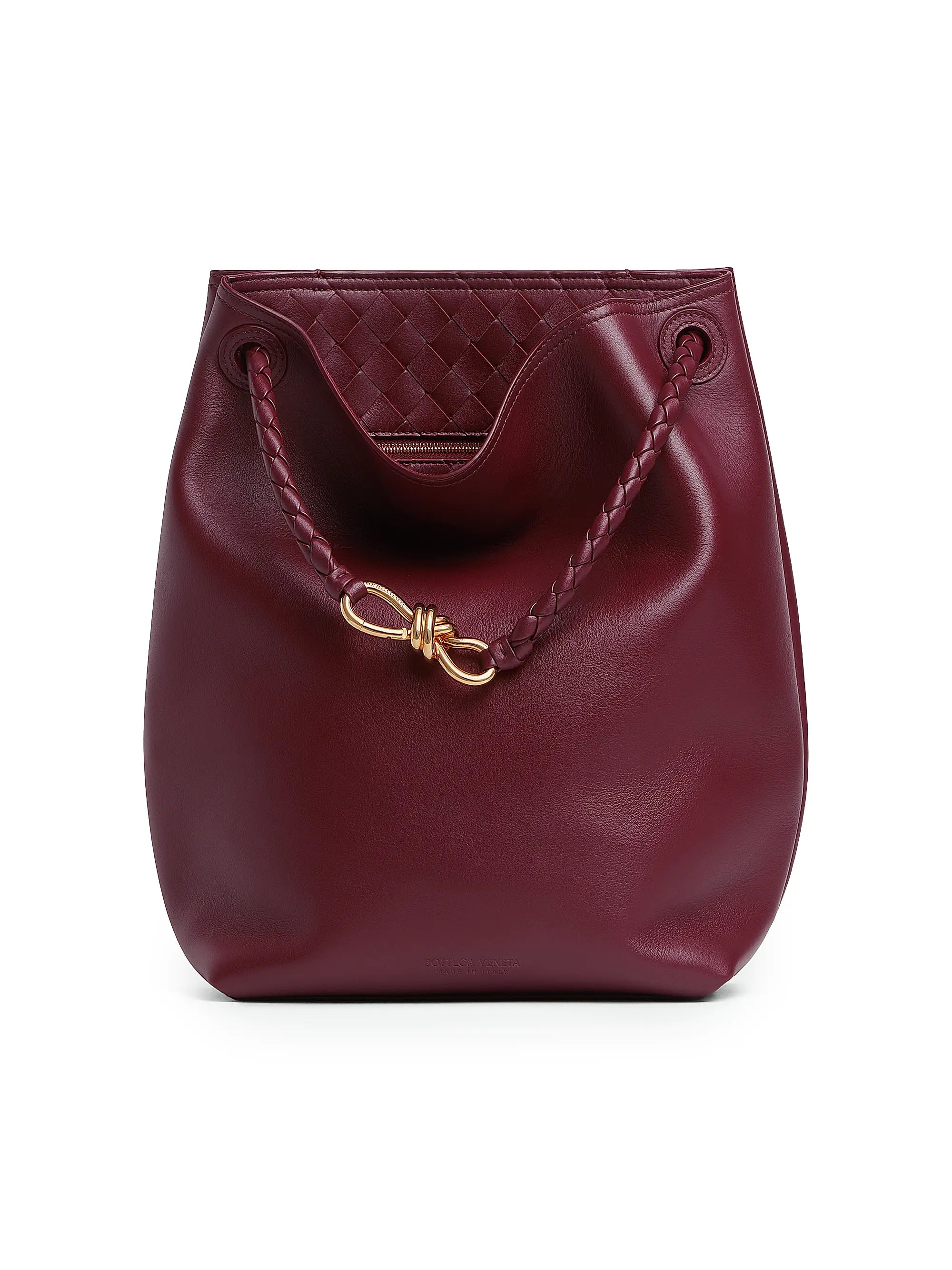 Bottega Veneta Borsa Leather Bucket Bag