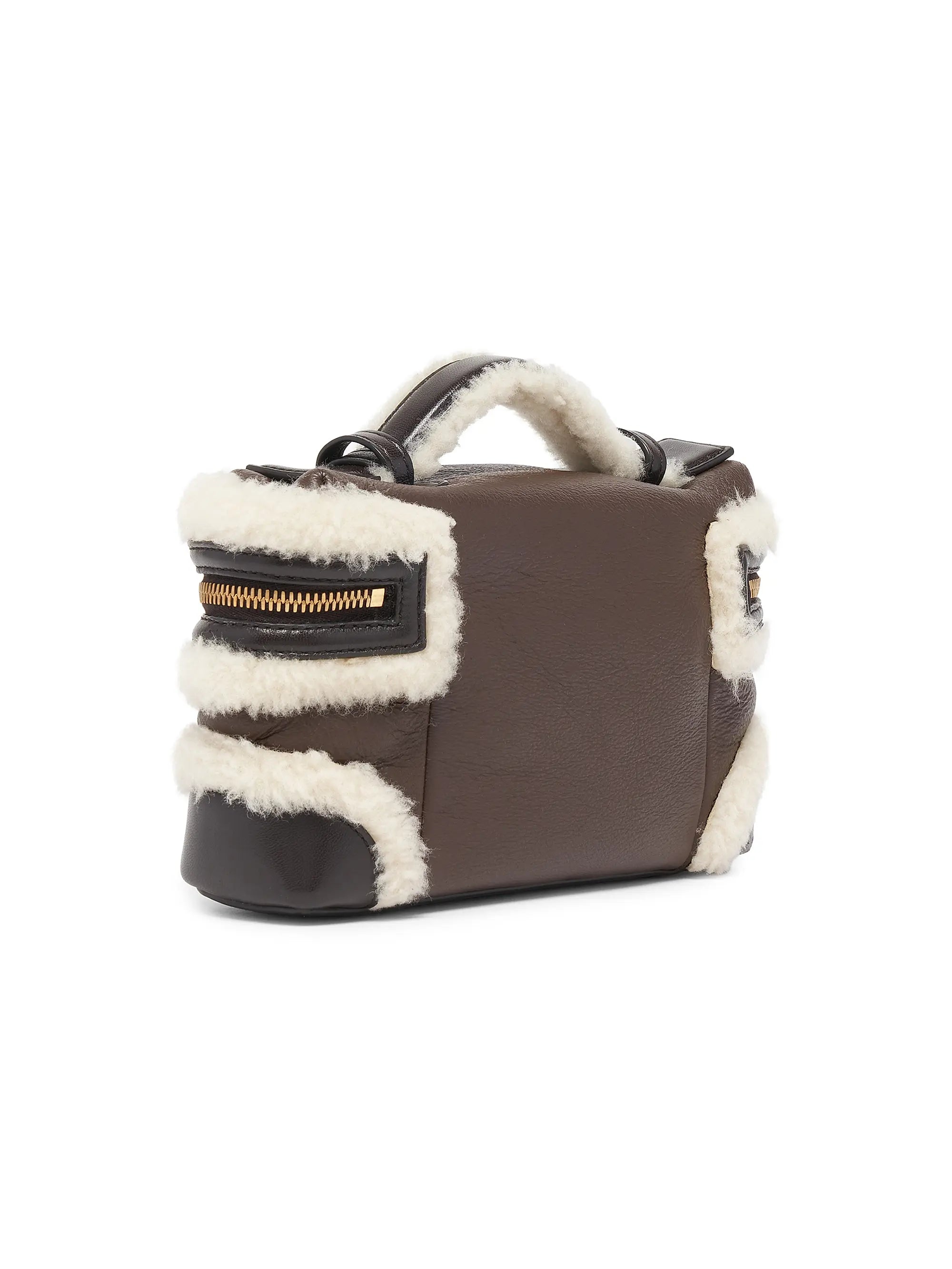 Bottega Veneta Bang Bang Shearling-Trimmed Vanity Case