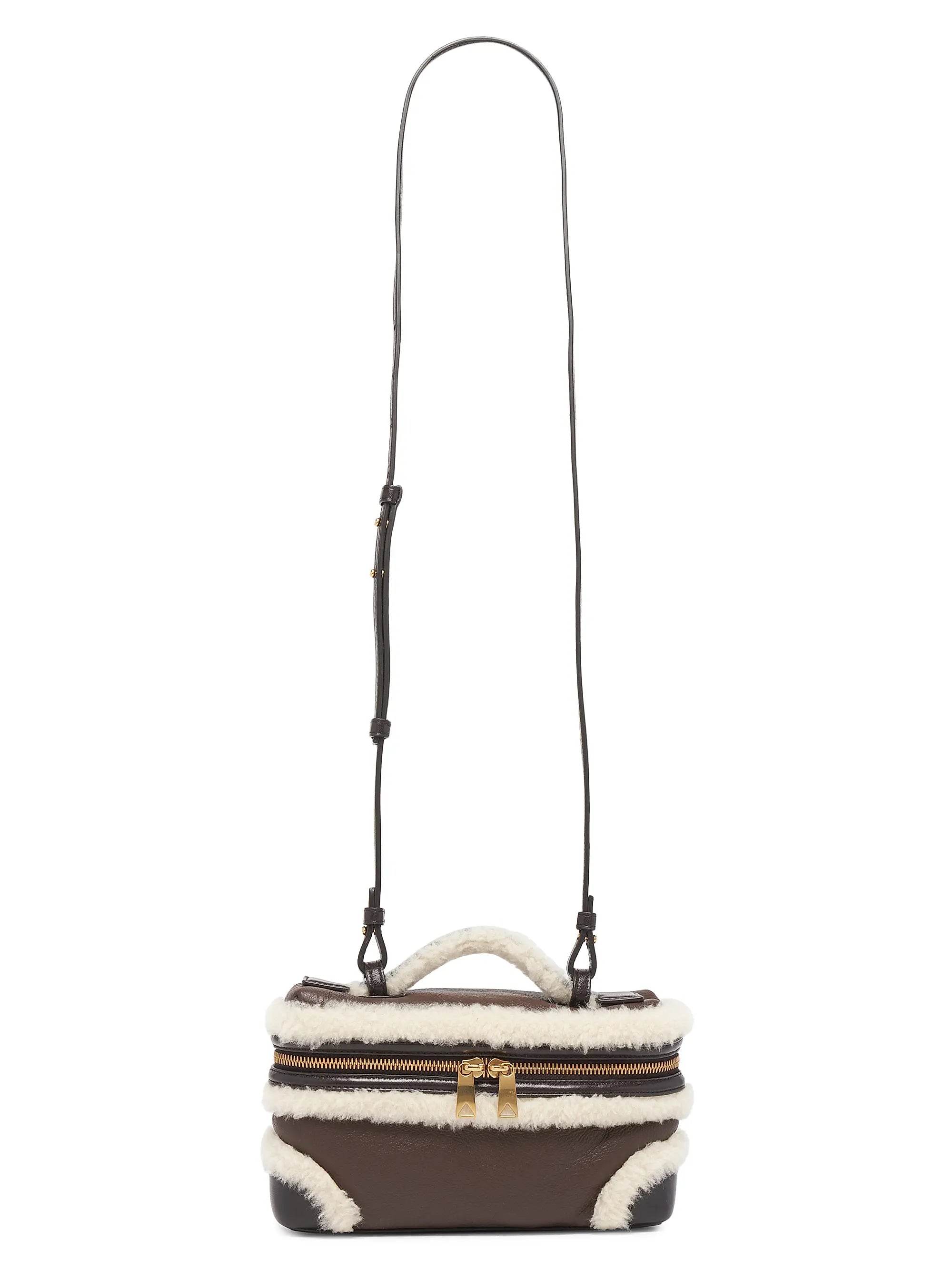Bottega Veneta Bang Bang Shearling-Trimmed Vanity Case