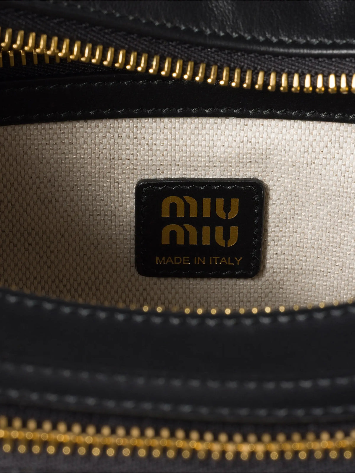 Miu Miu Pocket Leather Shoulder Bag