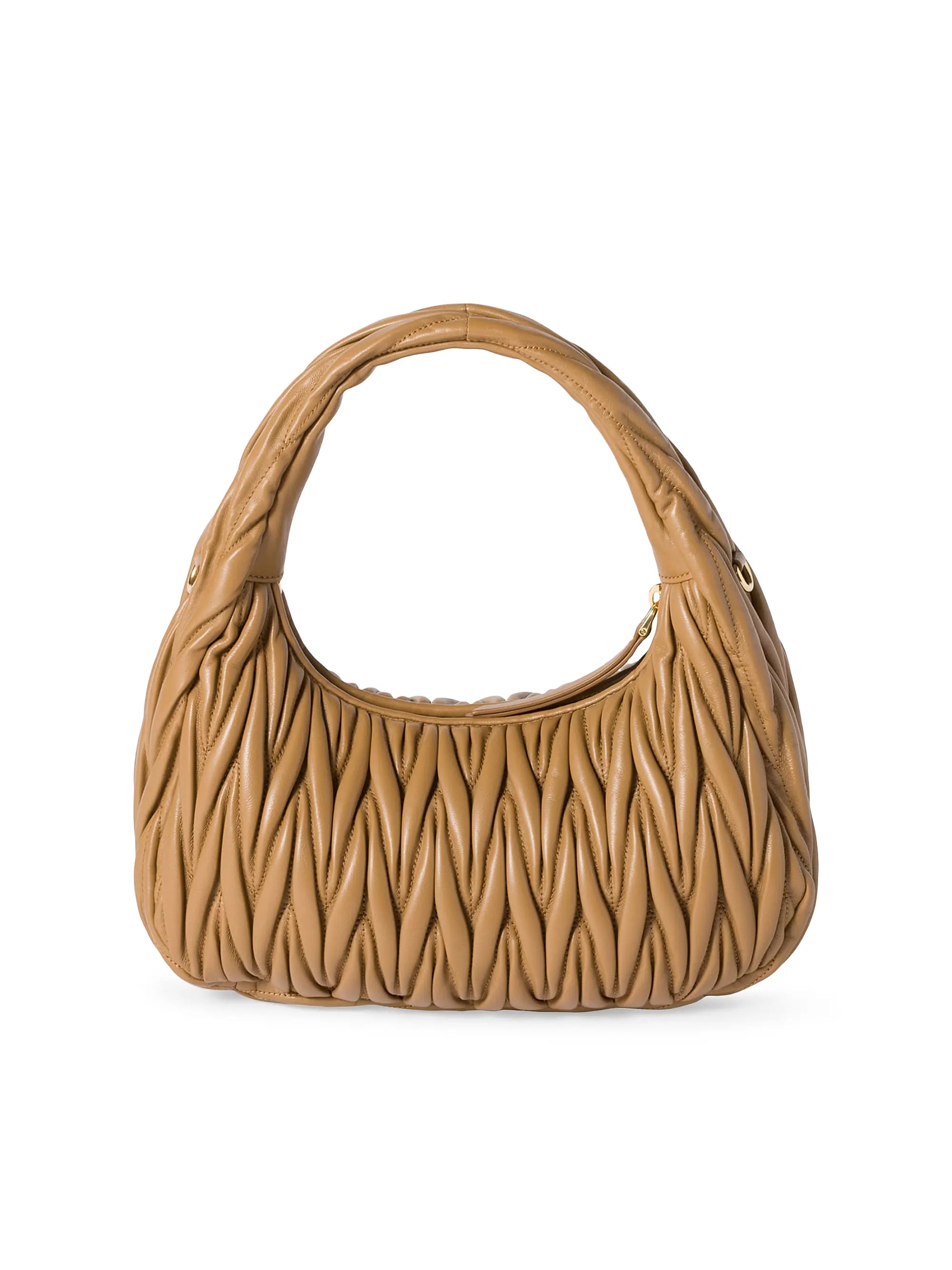 Miu Miu Wander Matelassé Nappa Leather Top Handle Bag