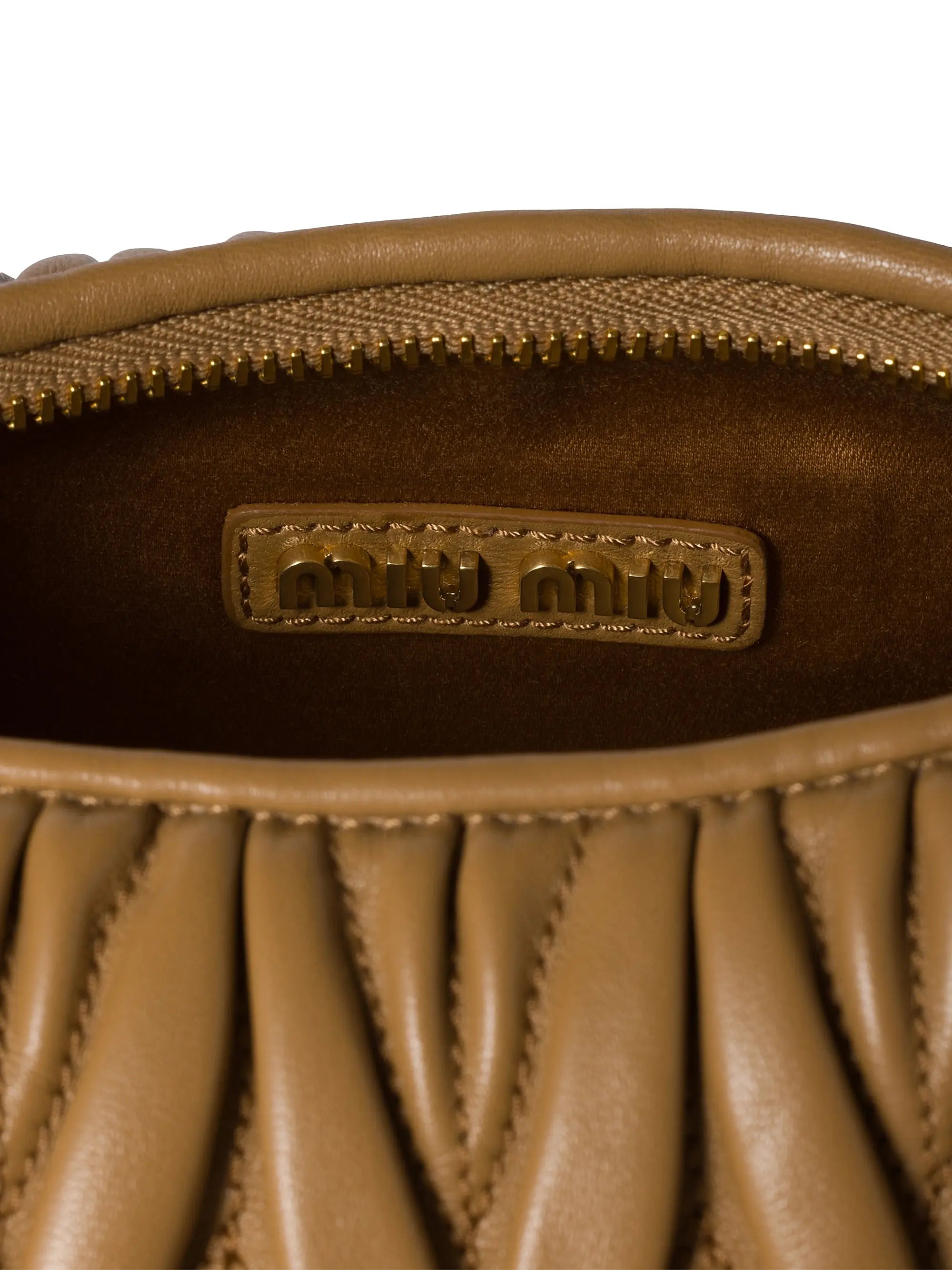 Miu Miu Wander Matelassé Nappa Leather Top Handle Bag