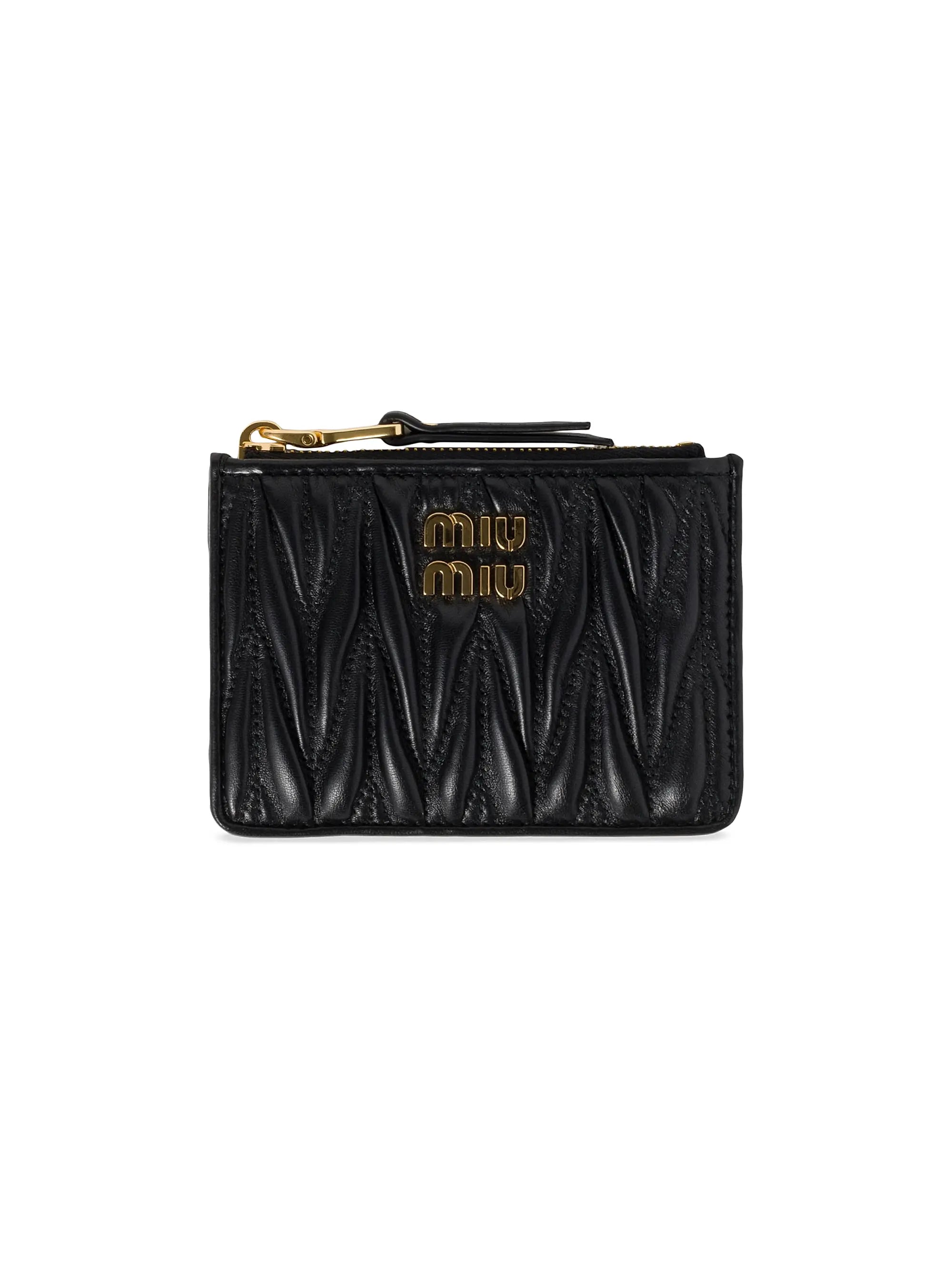 Miu Miu Matelassé Nappa Leather Card Holder