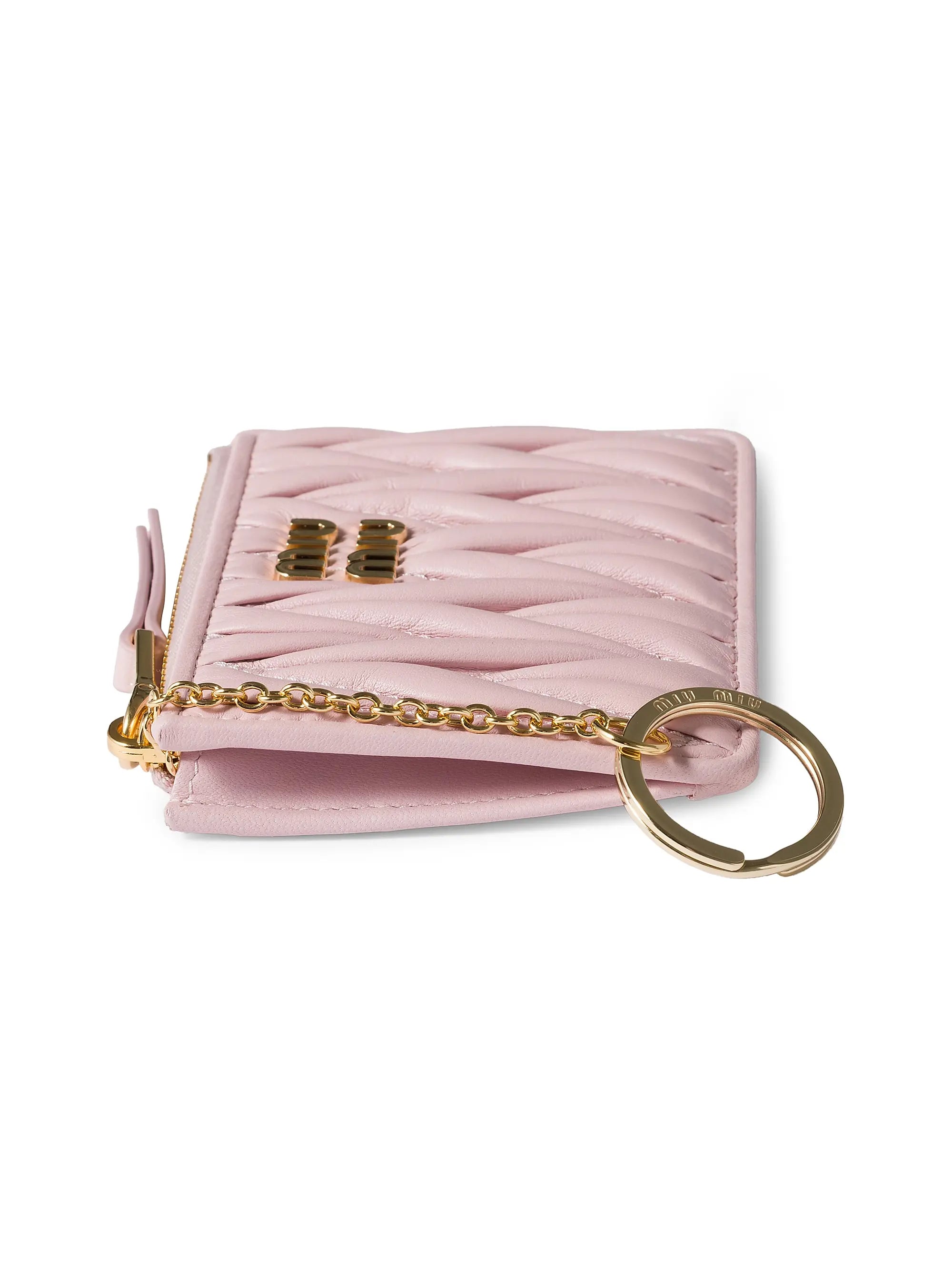 Miu Miu Matelassé Nappa Leather Card Holder