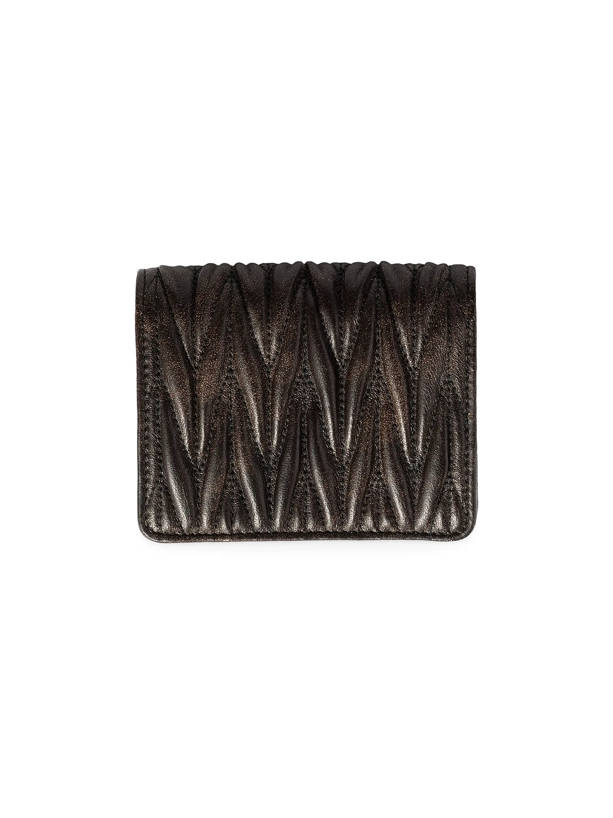 Miu Miu Small Matelassé Nappa Leather Wallet